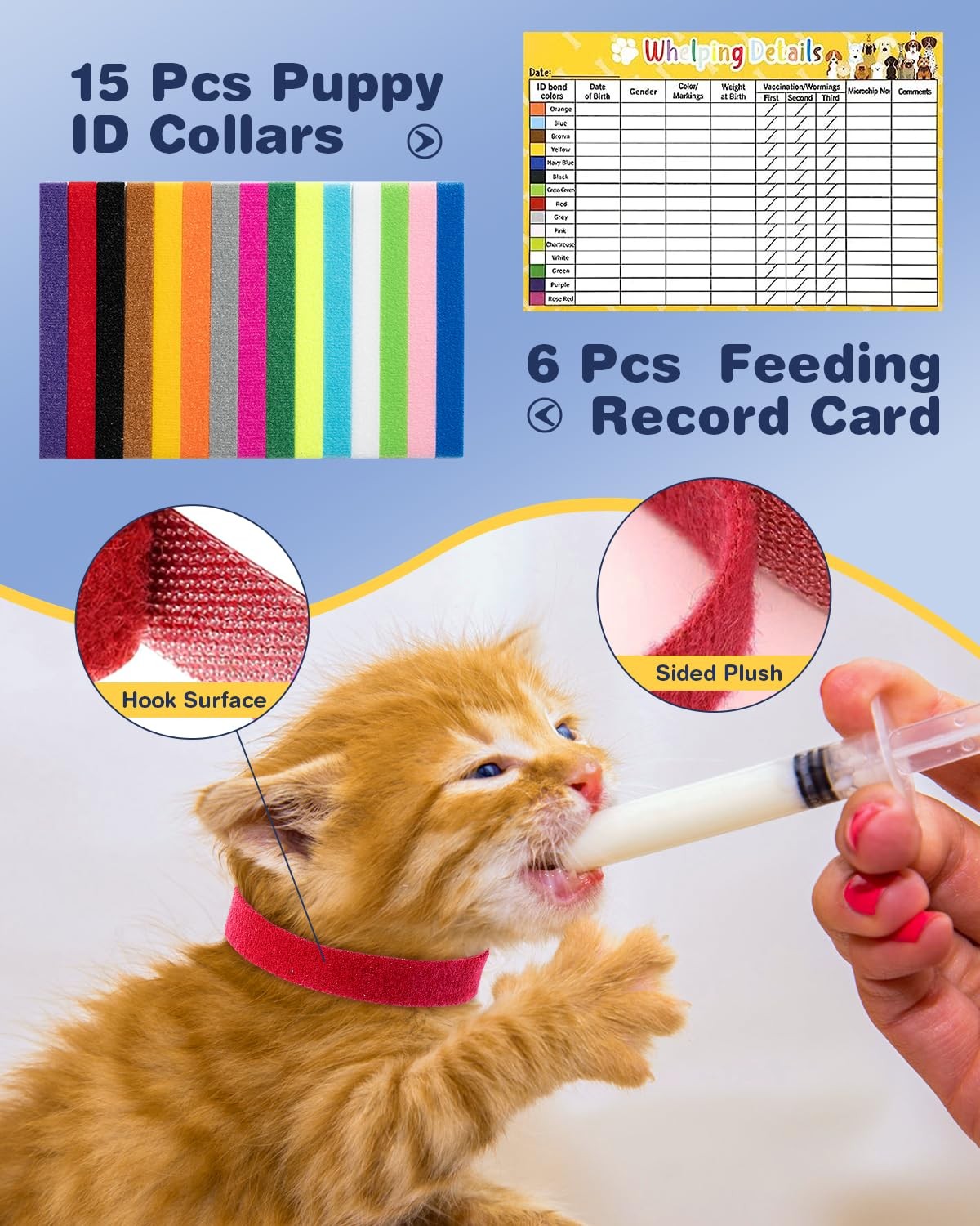 Huimpet 52Pcs Puppy Whelping Kit, Newborn Pets Supplies with 4…
