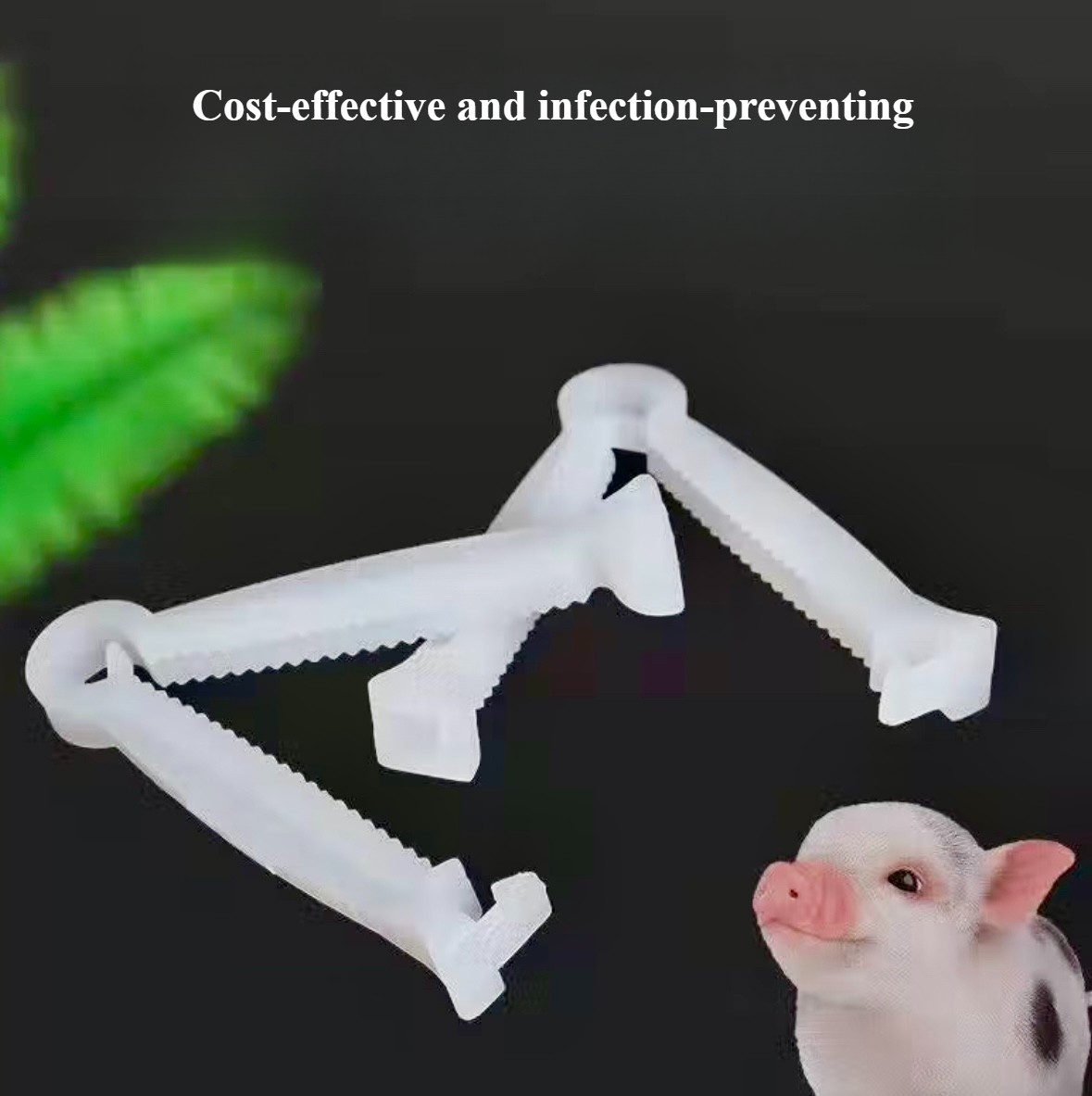 Disposable veterinary supplies-Plastic umbilical clamping tool for livestock