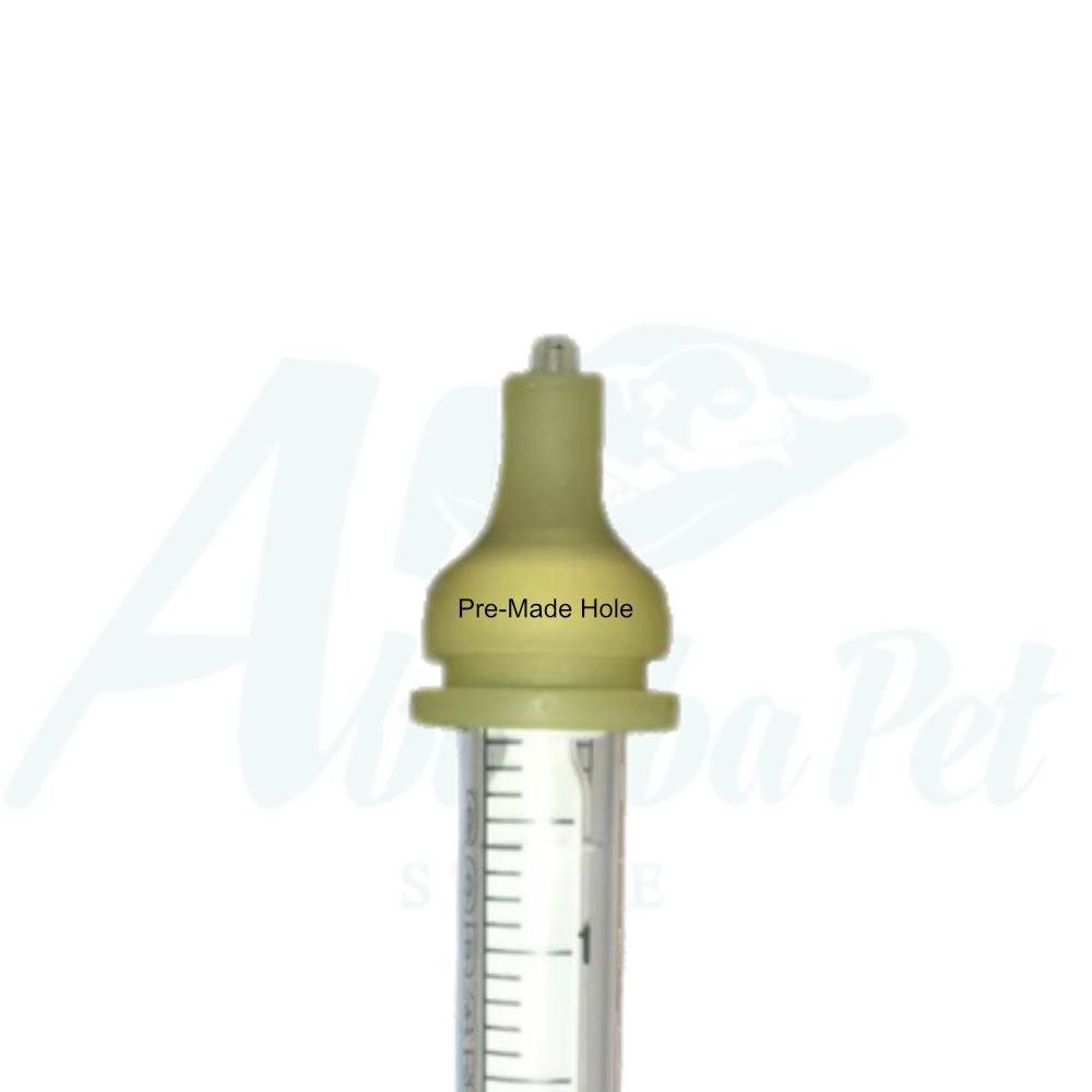 3 Pk Syringe Milk Nurser Pre-made Hole 2, 3, 5 ml Puppy Whelping Breeder Choice
