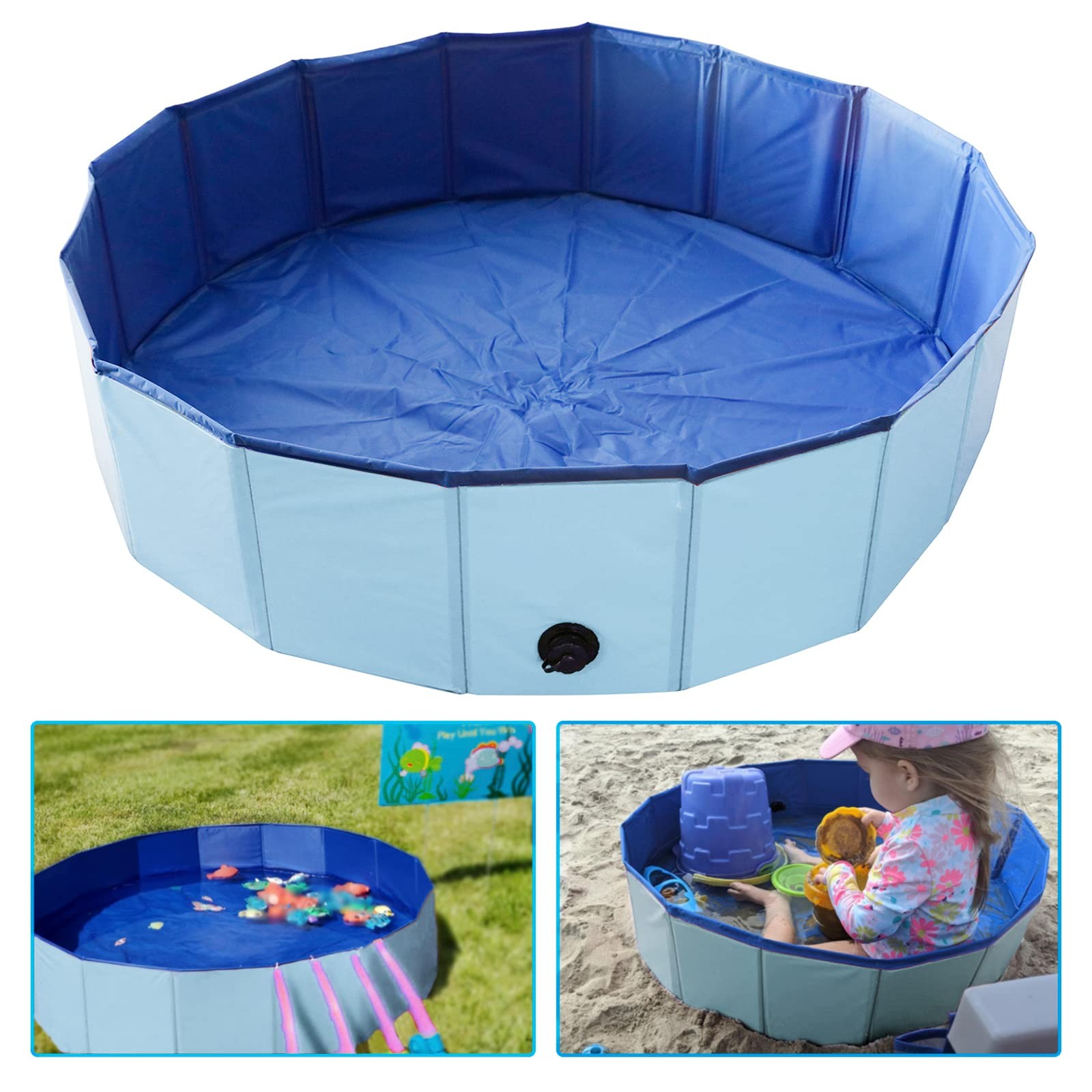 Artilife Whelping Box for Dogs Diameter: 32 inches x Height: 8 inches, Blue