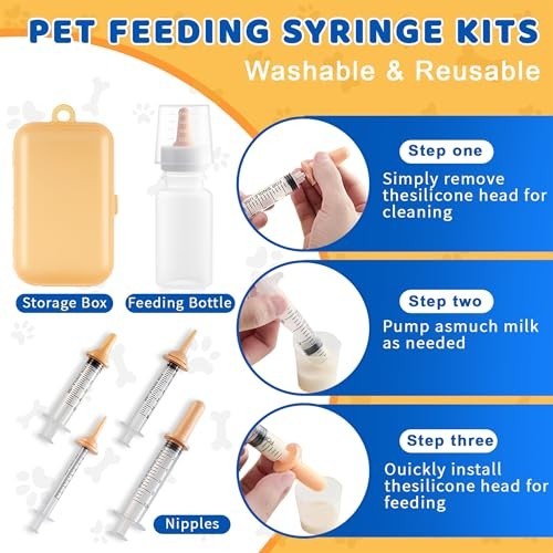 Whelping Supplies Kit 52 Pieces Puppy Kitten Newborn Birth Feeding Bottle Scale
