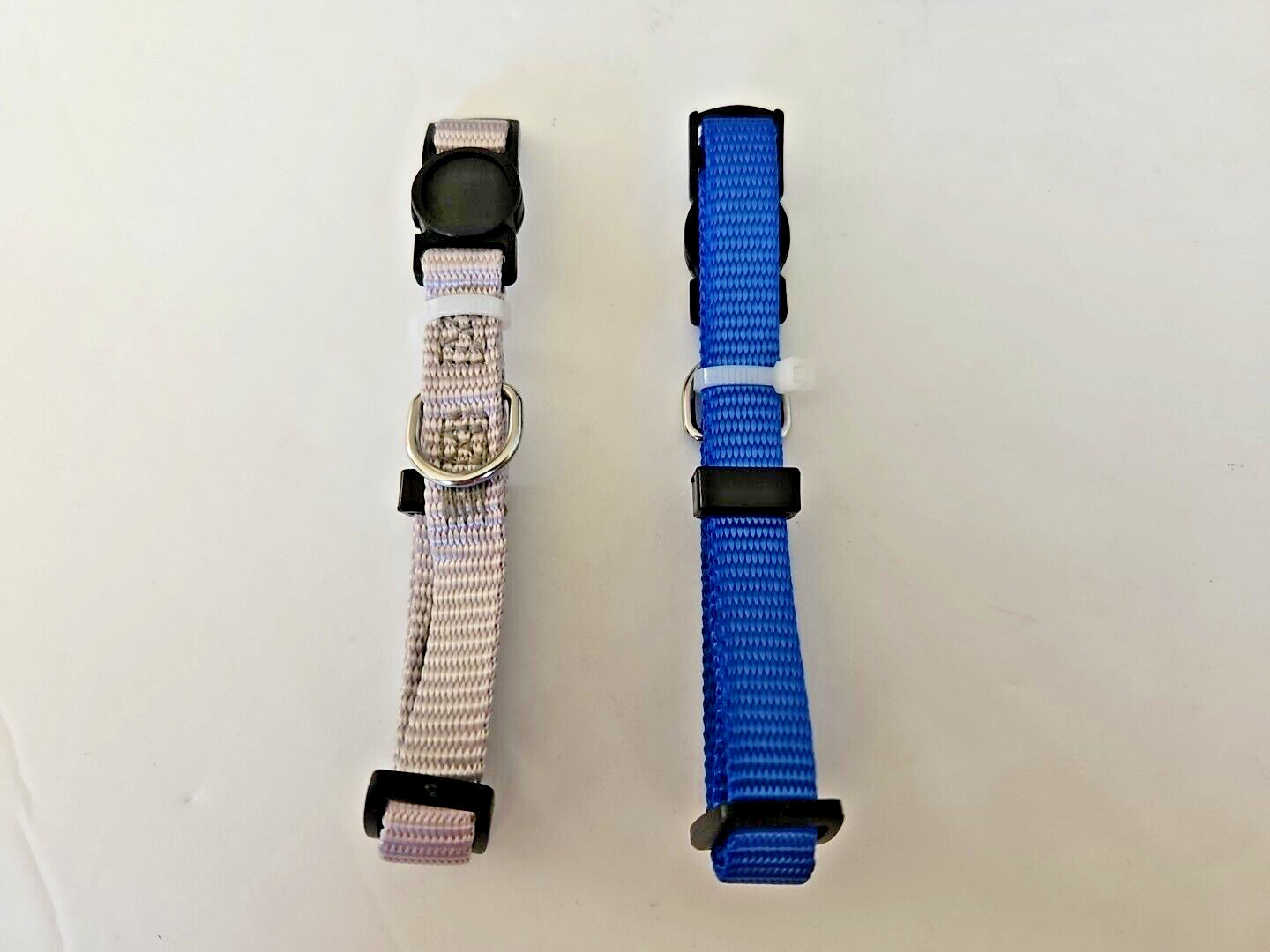 Puppy Collars Lot of 3 Soft Nylon Whelping Puppy ID Adjustable Breakaway Litter