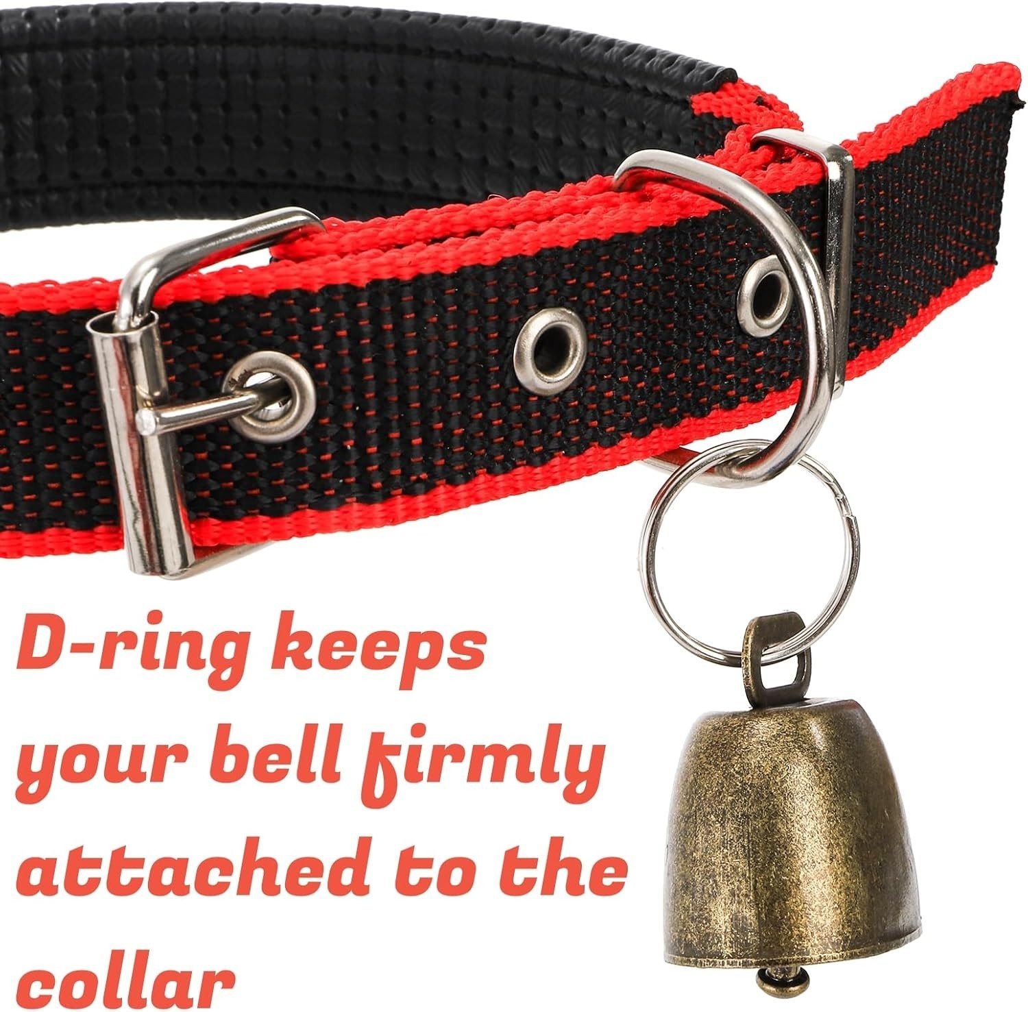 12 Pack Goat Collars with Bells, Adjustable Nylon Sheep Collar with Anti-Lost