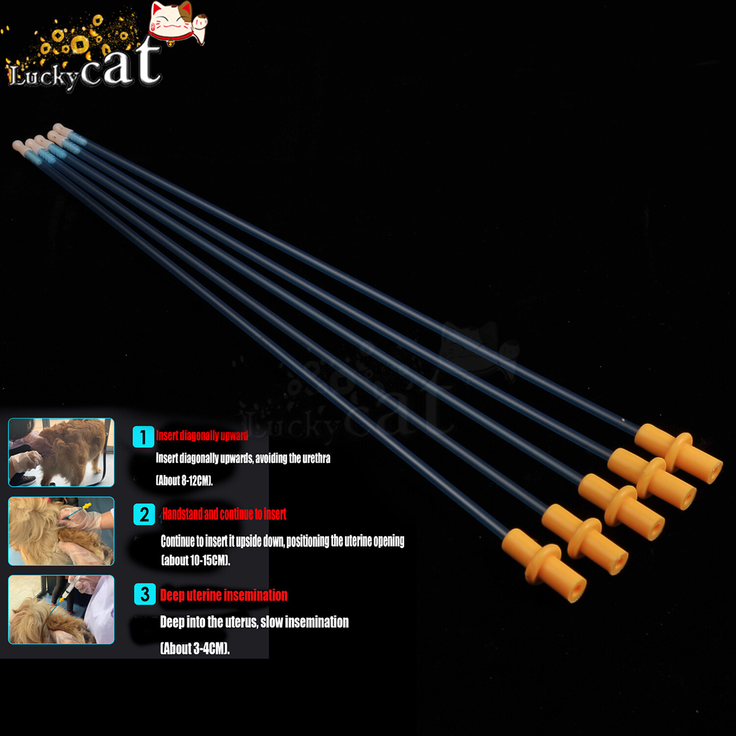 Disposable Artificial Insemination Catheters Rods Breeding Tubes For Dog