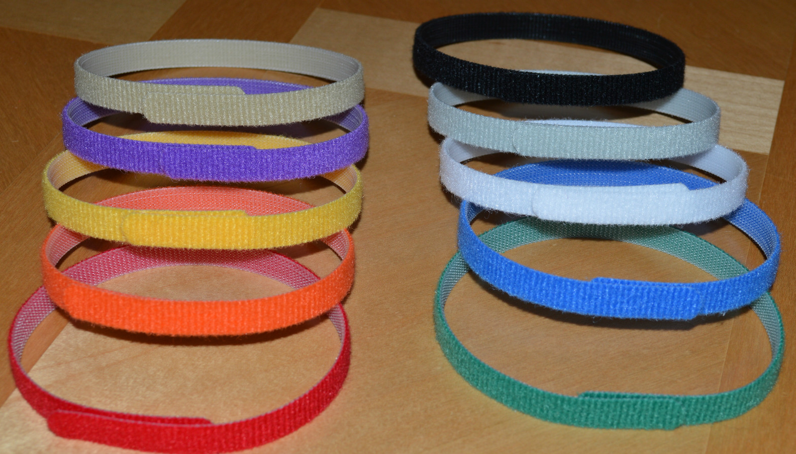 CollarSafe (16) 3/8″ Puppy ID Litter Bands Collars handmade w/ USA VELCRO® Brand