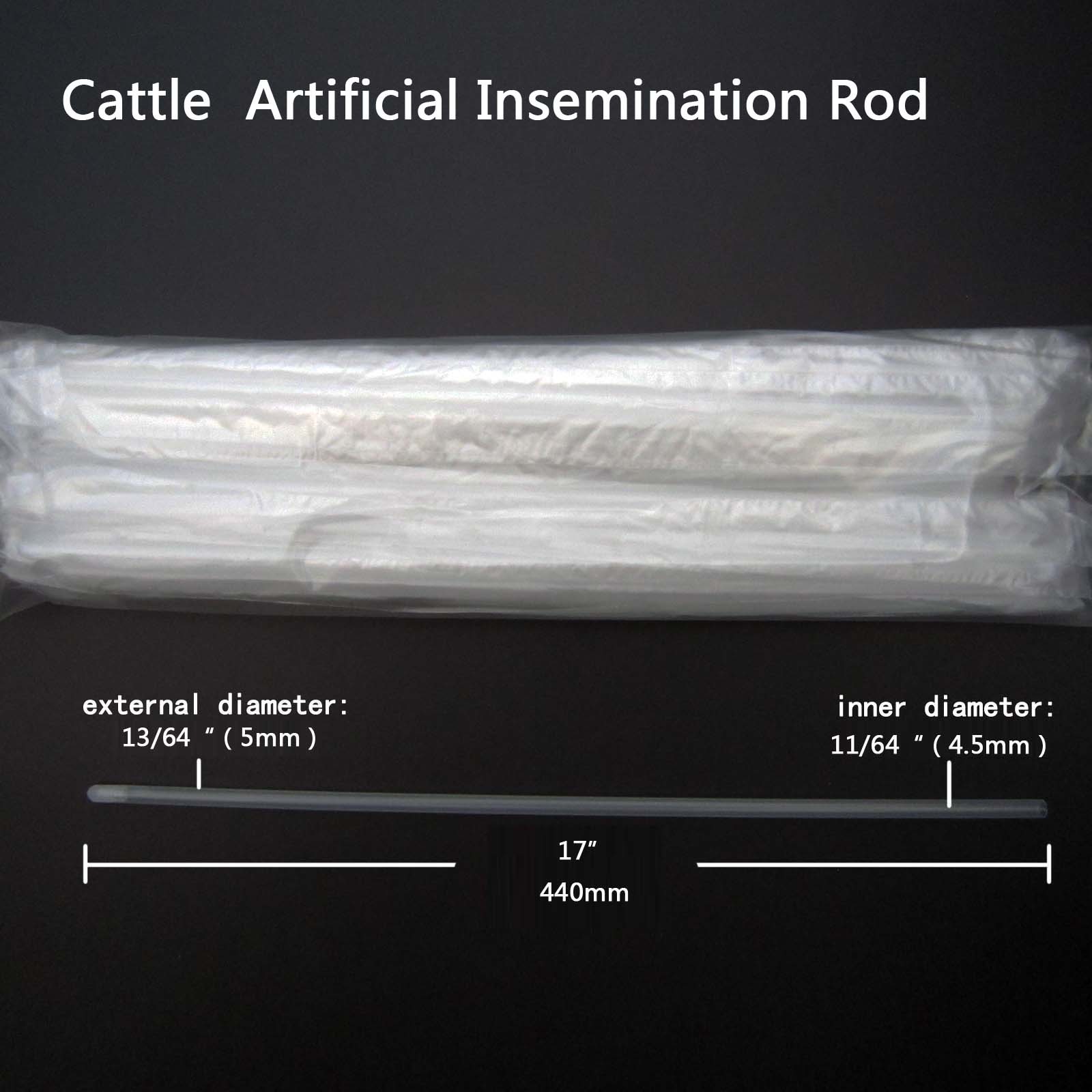 20/100pcs Cattle Cow Artificial Insemination AI Breed Whelp Catheter Rod 17inch