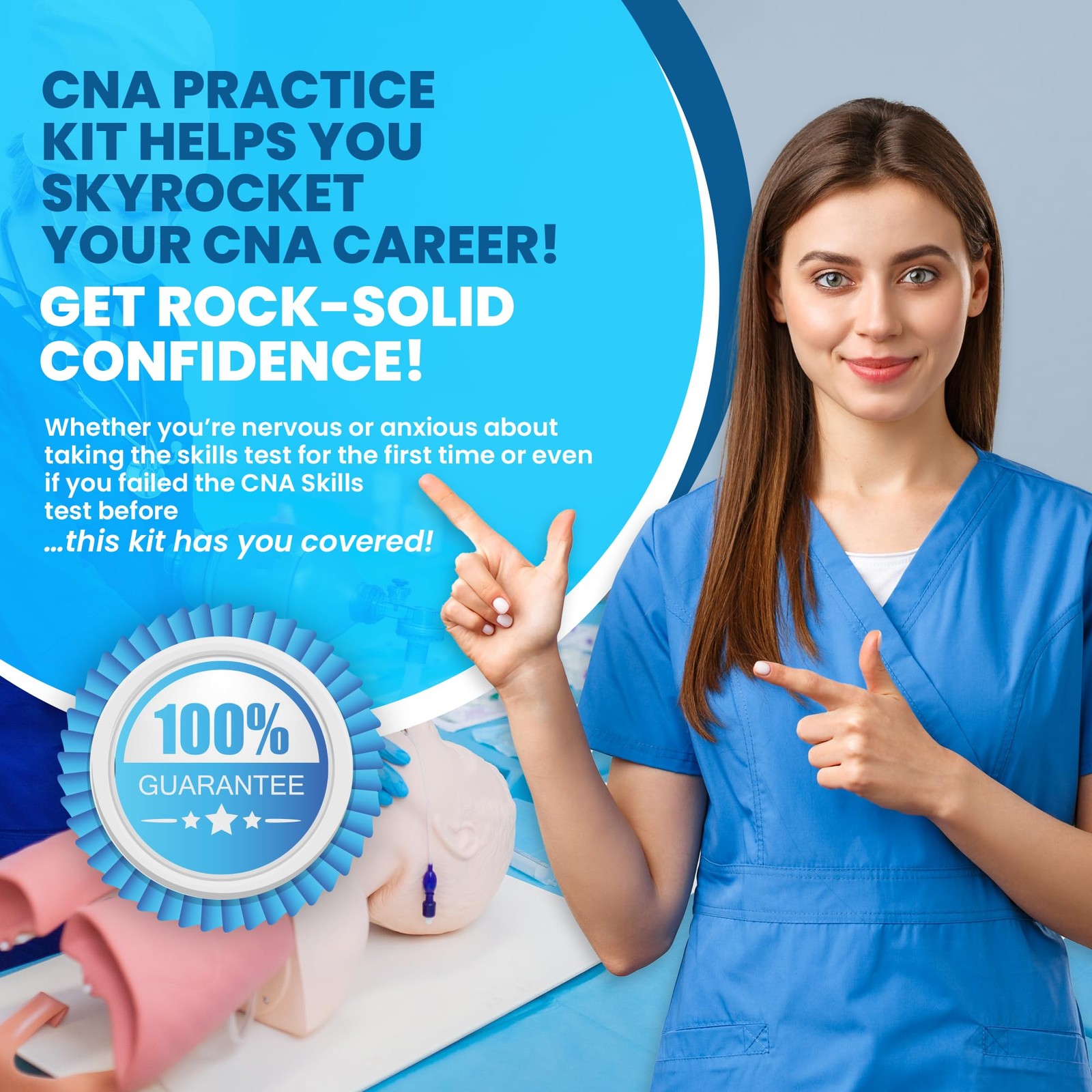 All Healthcare Careers CNA Practice Kit, 20 Pieces Complete Kit for Your Cer…