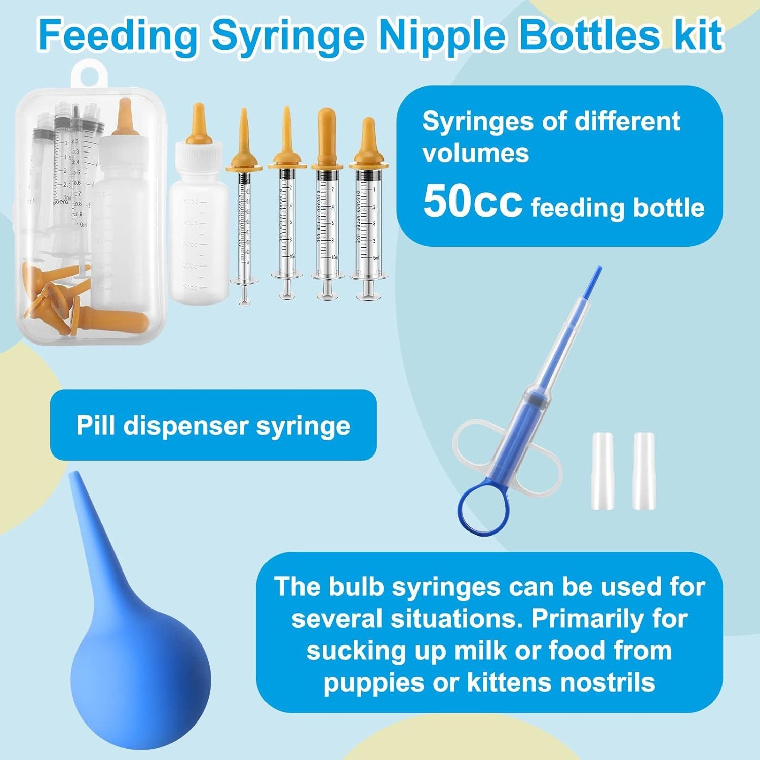 48-Piece Veterinary Approved Puppy Whelping Kit with Feeding and Care Essentials