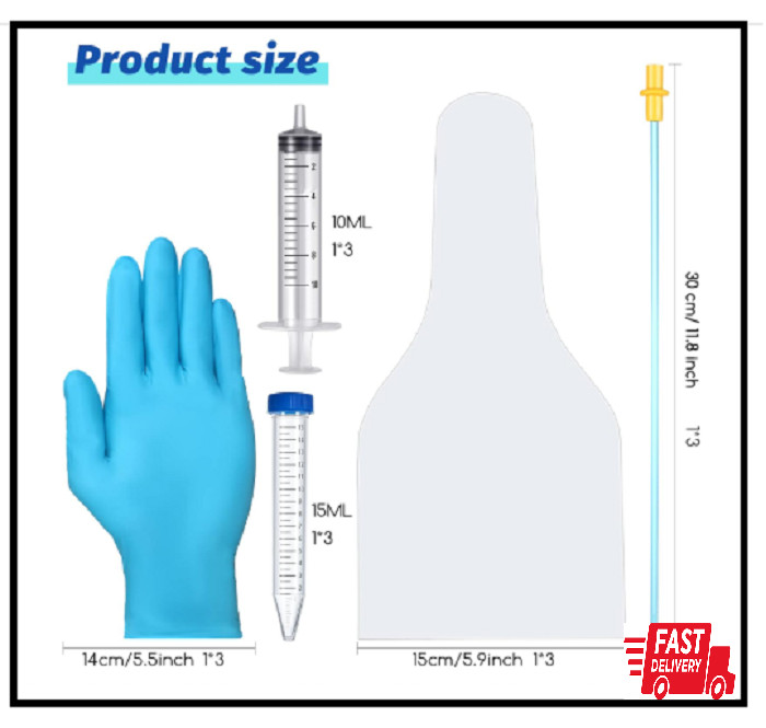 3 Set AI Artificial Insemination Dog Breeding Kit, Canine Tube Semen Collection
