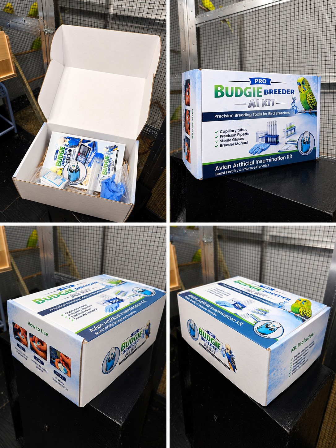 ACM-BUDGIE-AVIARY Artificial Insemination Kit for Small Birds – Pro Budgie Breed