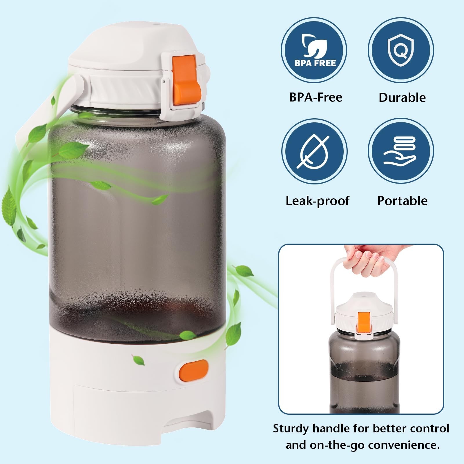 50oz Outdoor Dog Water Bottle – Leakproof Pet & Human Water Dispens… Fast Ship
