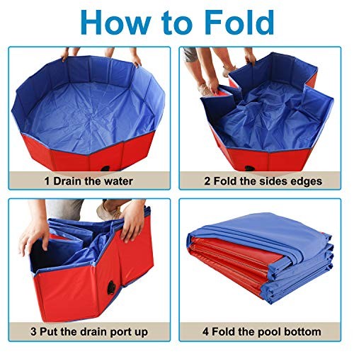 Whelping Pen for Dogs,Whelping Box for Dogs 63inch Dia.x12inch H(160x30cm) Red