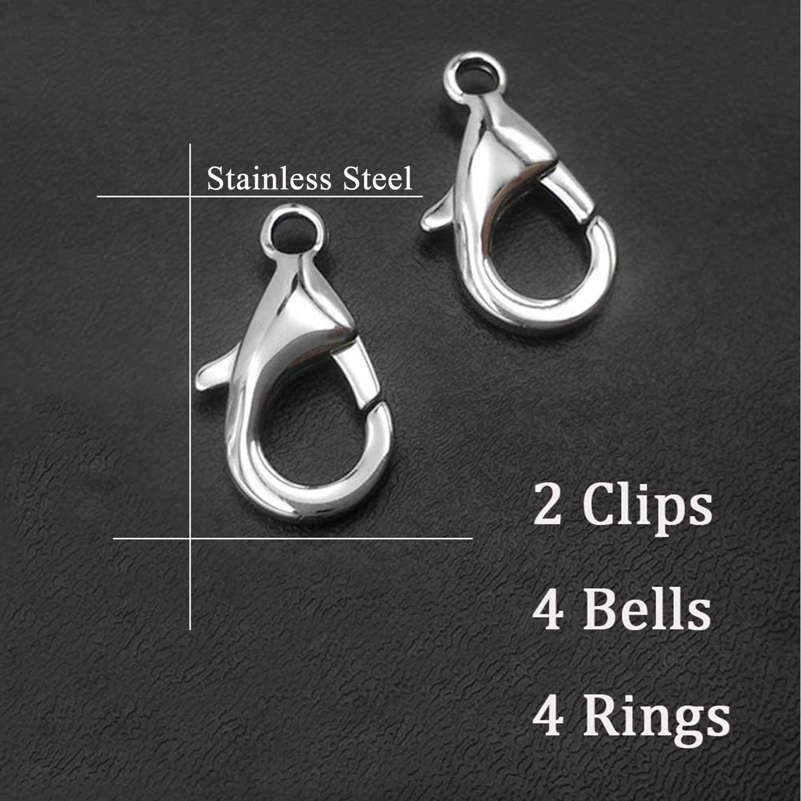 IVIA PET4 Sets Cat Bell for Dog Collar Charm Training Pet Pendant Accessories…