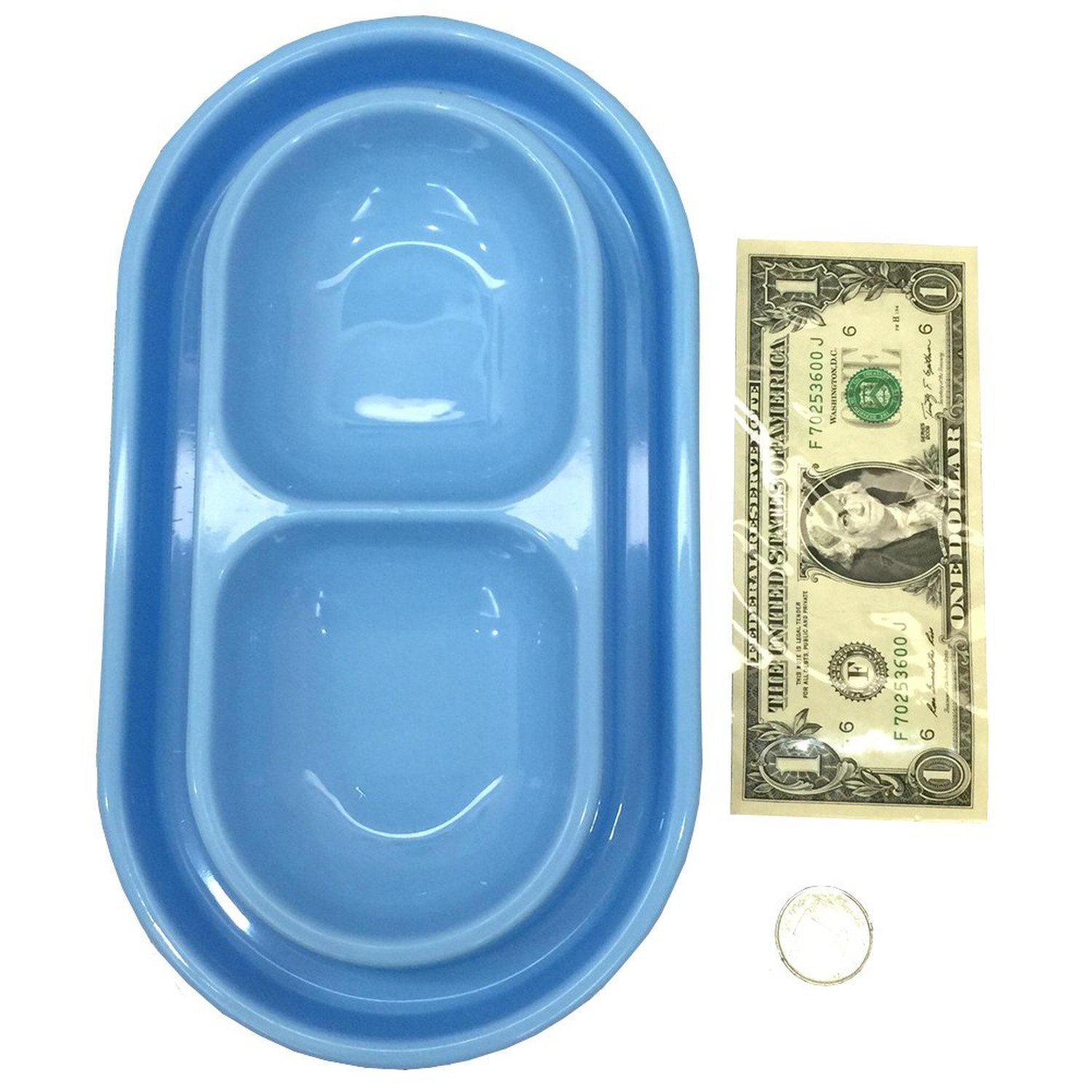 Cat Kitten Dish Dog Puppy Feeder Pet Bowl 3 Colors New Light Blue Small