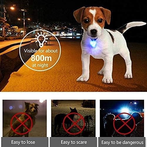LaRoo Dog Lights for Night Walking, LED Collar 1th Gen, Green-A