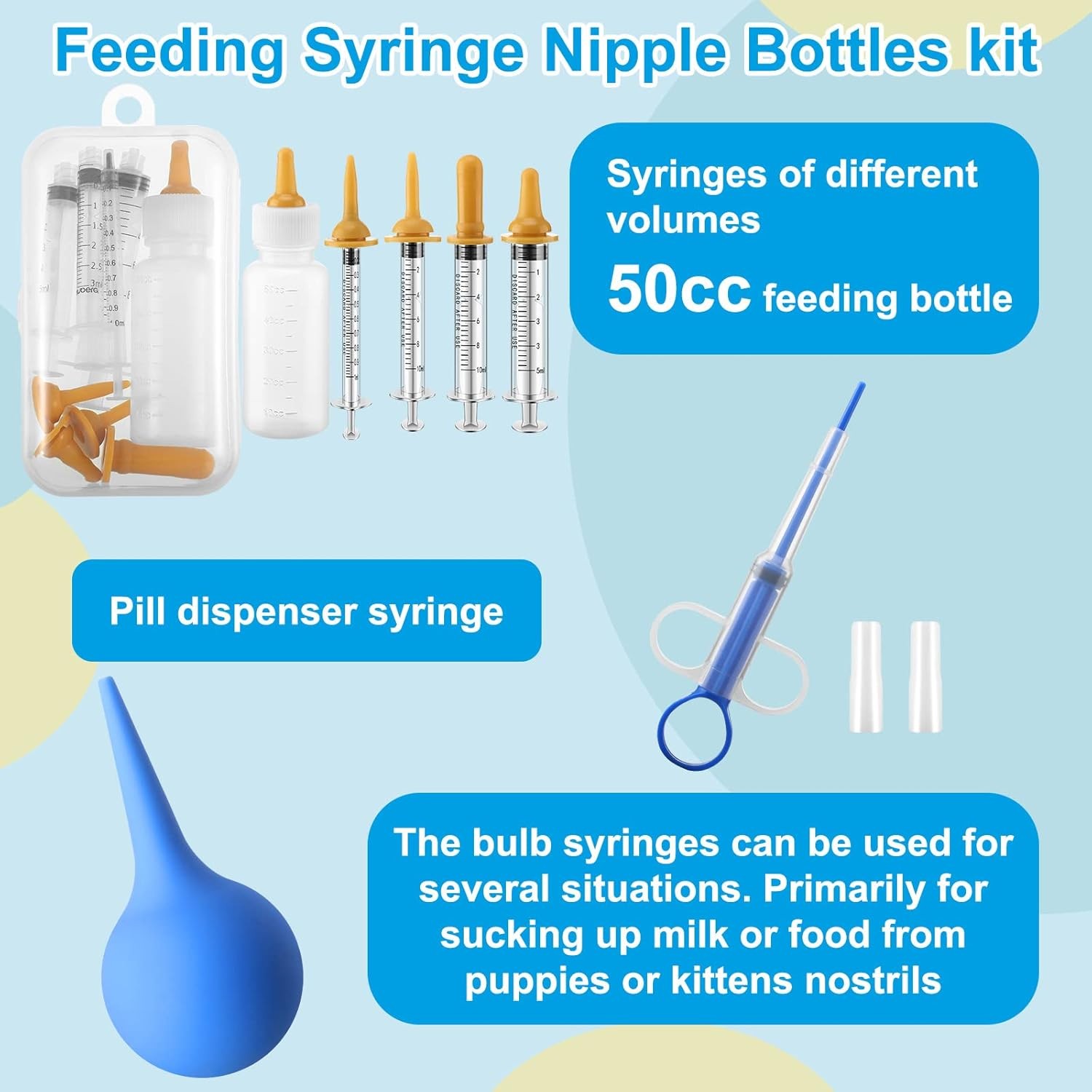 48-Piece Veterinary Approved Puppy Whelping Kit with Feeding and Care Essentials