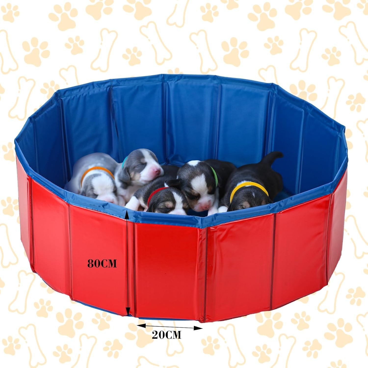 Whelping Box with Essential Puppy Care Items