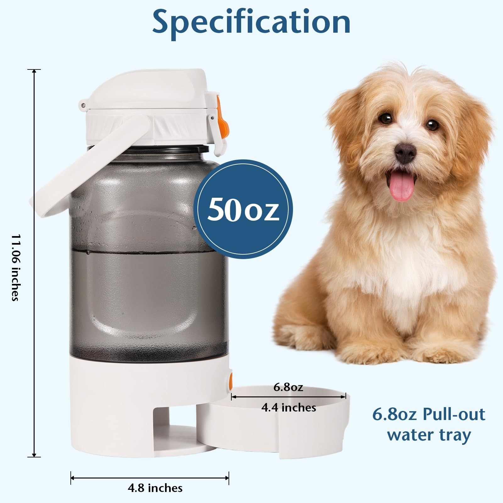 50oz Outdoor Dog Water Bottle – Leakproof Pet & Human Water Dispens… Fast Ship
