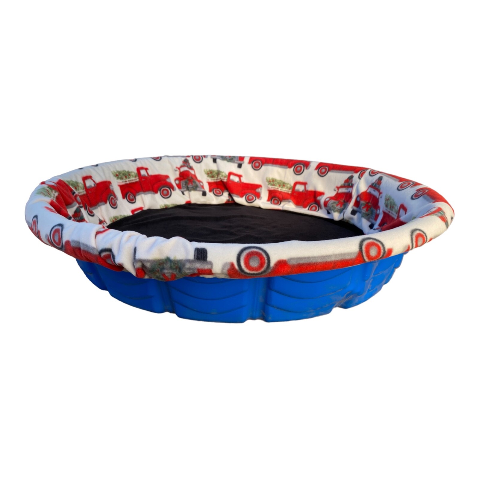 LARGE Whelping Fleece Kiddie Plastic Wading Pool Liner for Puppies Round Dog Bed