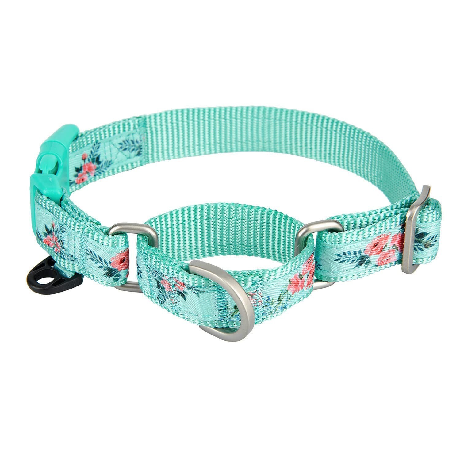 Martingale Dog Collars with Quick Snap Buckle in Floral Print Flower Nylon No…