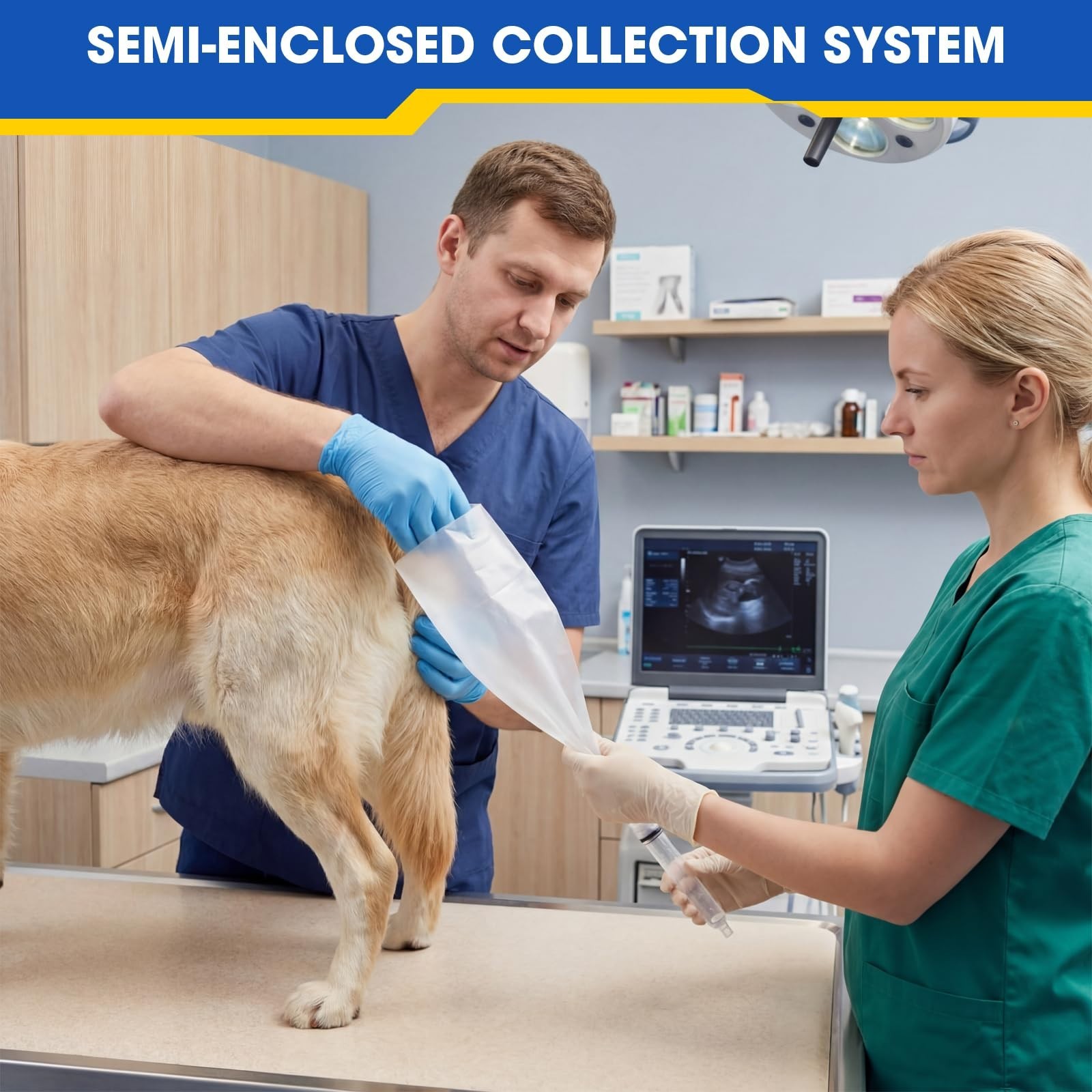 100 Set Dog Artificial Insemination Kit – Canine Semen Collection Cones & Tubes