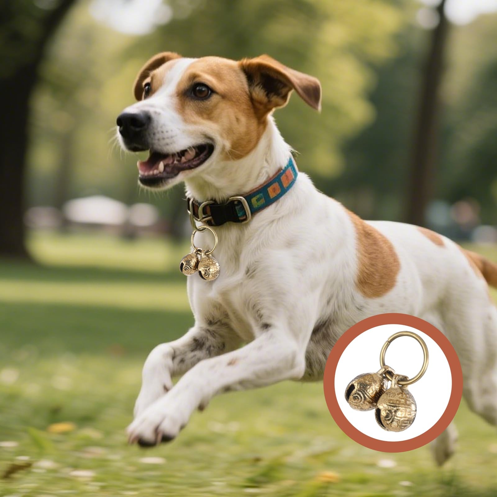 4 Pcs Small Brass Bells for Dog Collar Copper Bell Pet Collar Accessories