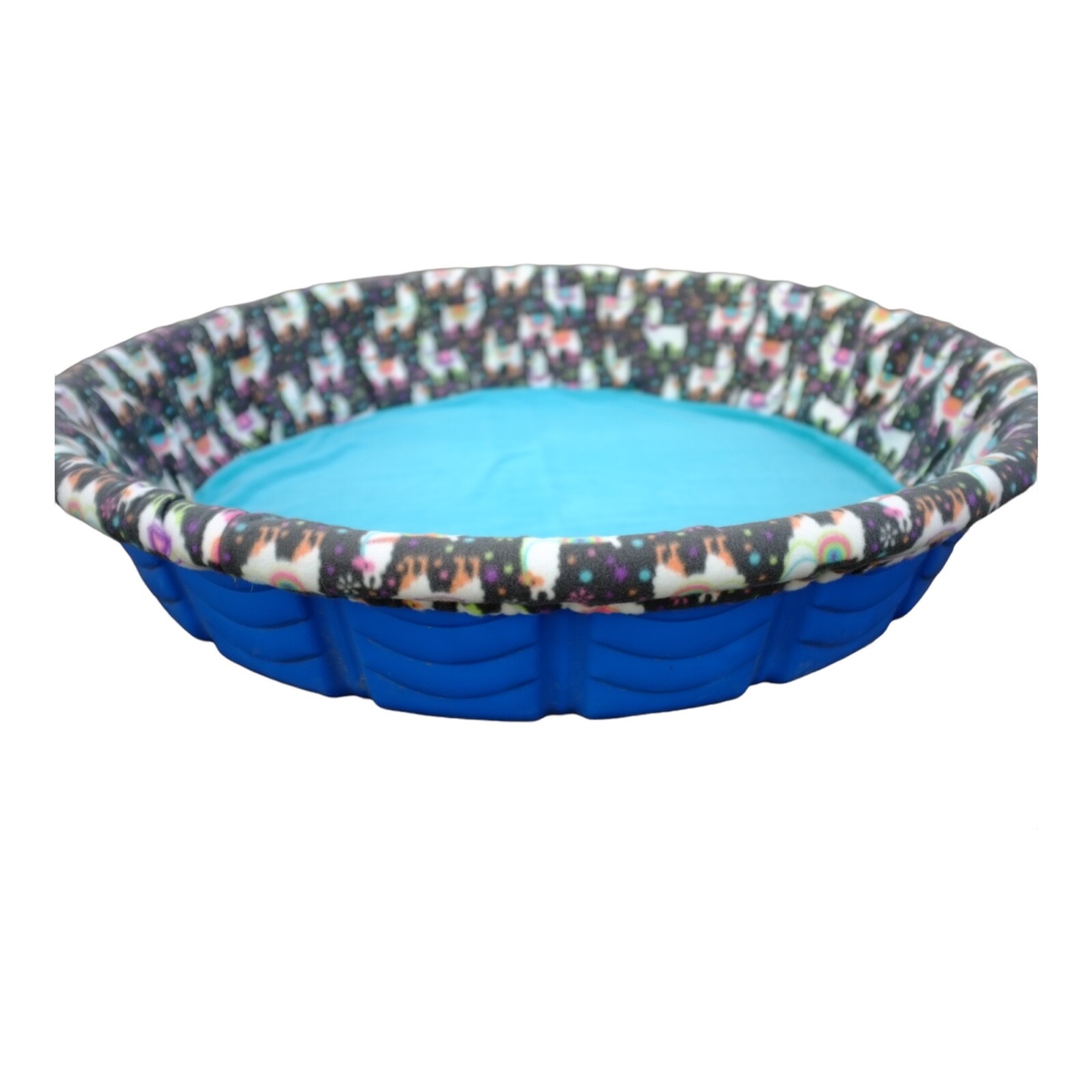 LARGE “Llama” Handmade Fleece Whelping Kiddie Pool Liner for Puppy Breeding Pen