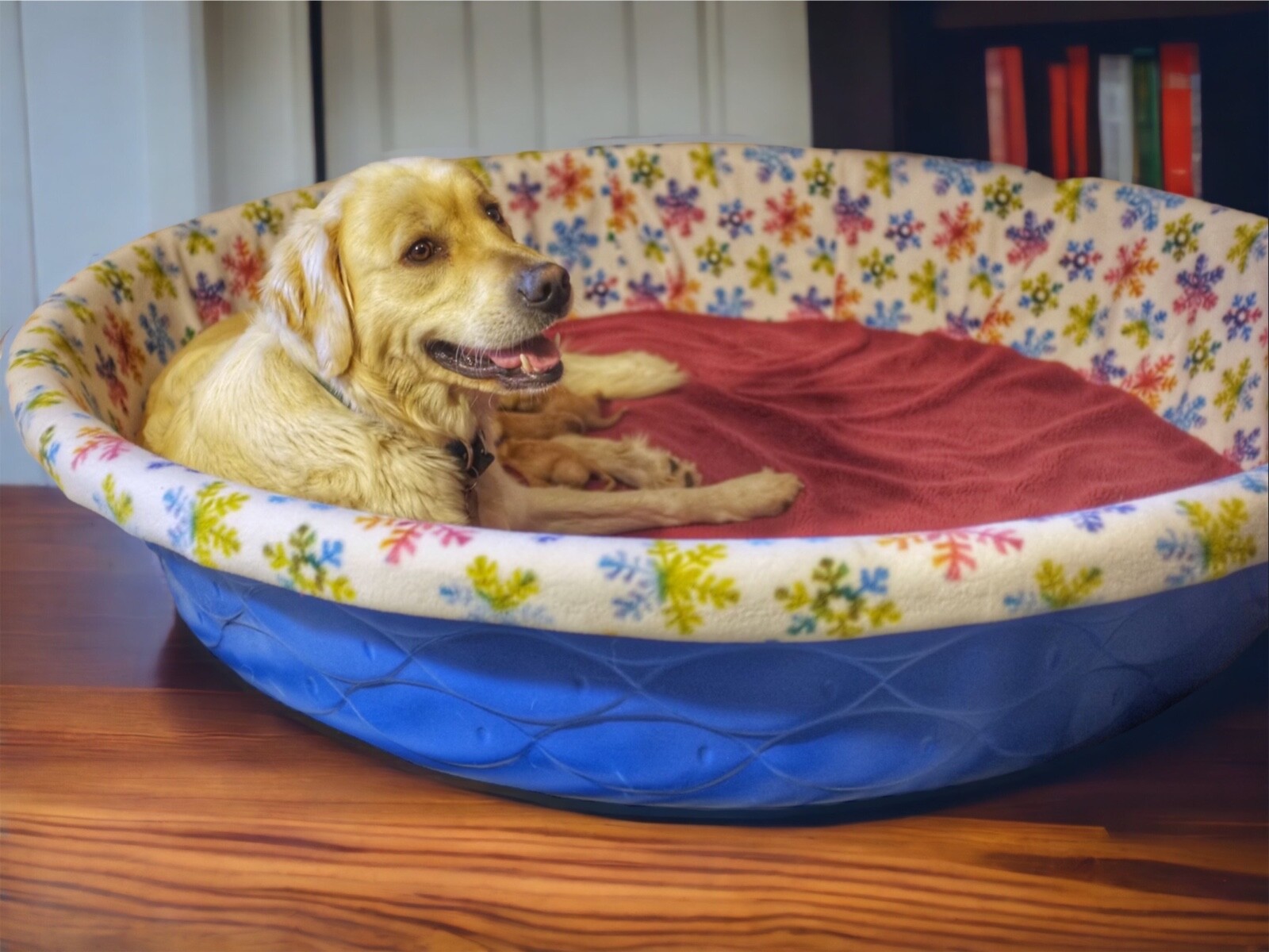 Large Fleece Whelping Kiddie Pool Liner for Dogs 50+ Pounds