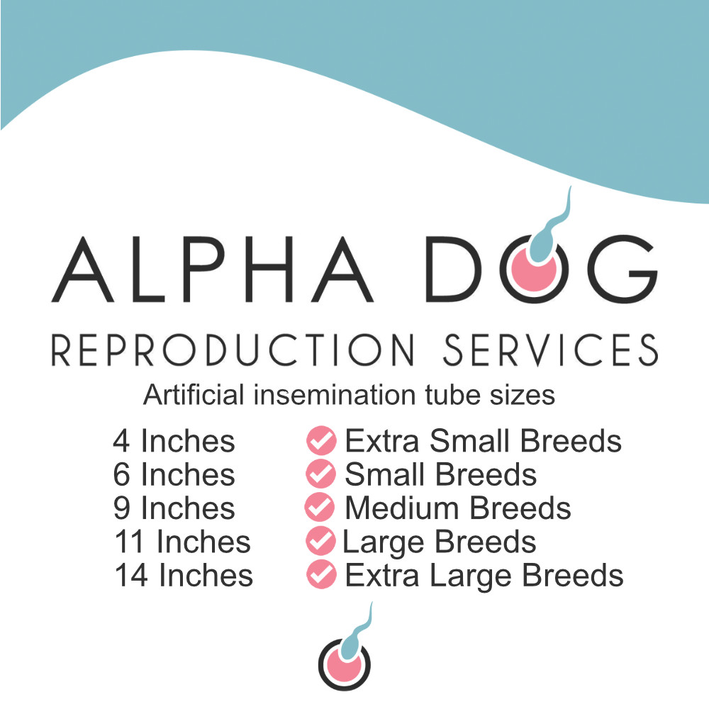 Flex Tip Canine Artificial Insemination AI Kit Alpha Dog Breeder Rods All Sizes
