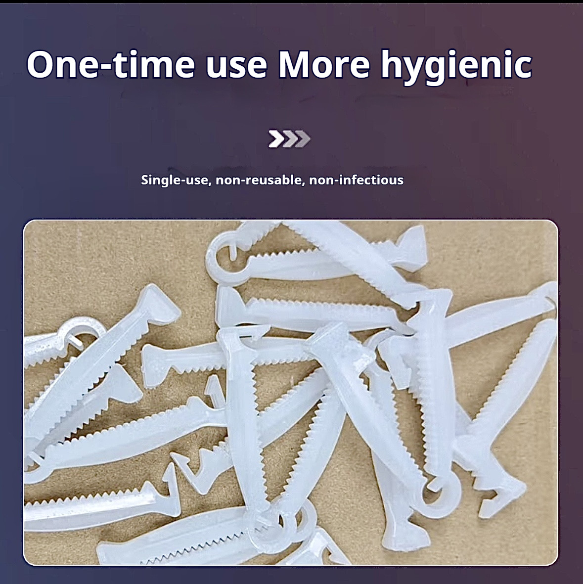 Disposable veterinary supplies-Plastic umbilical clamping tool for livestock
