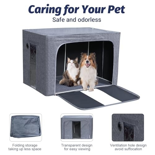 Puppy Incubator, Pet Atomization Oxygen Box, Incubator for Kitten and Puppies,