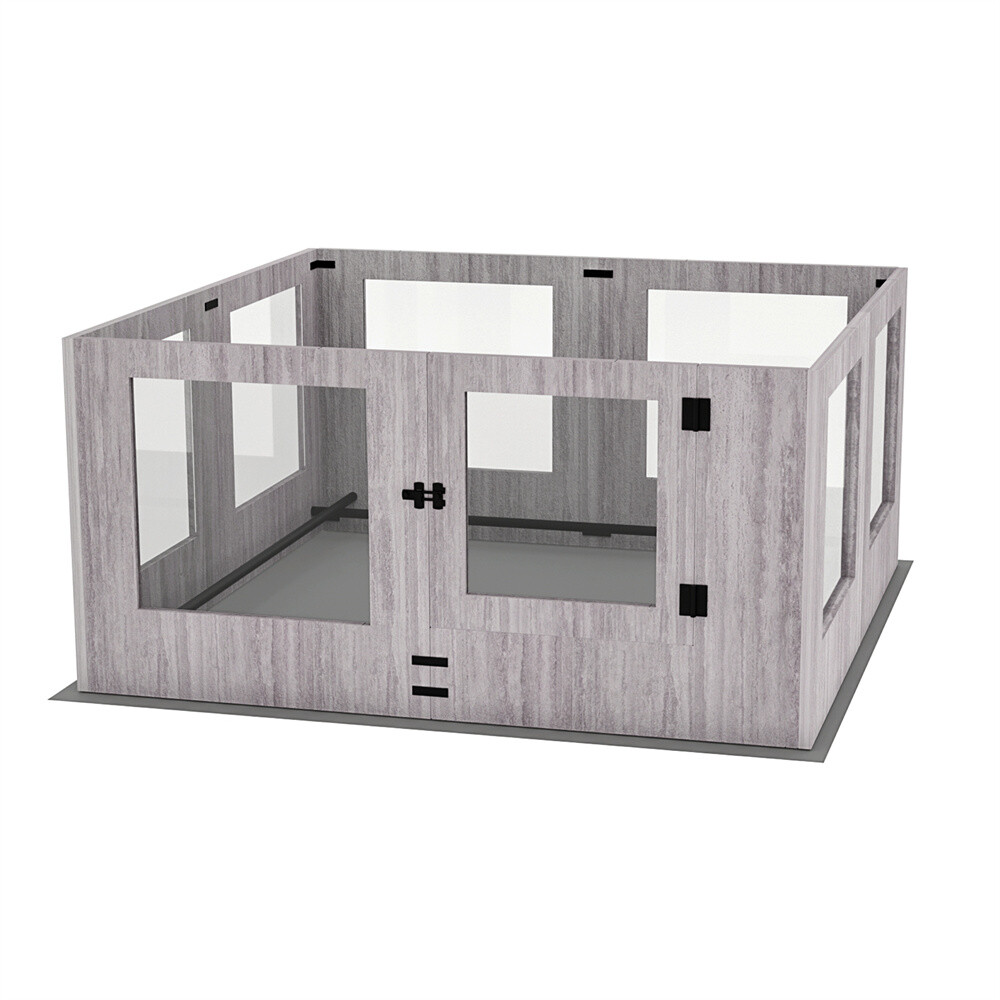 Heavy Duty Clear Pet Whelping Box With Waterproof Pad Dog Playpen Exercise Pen