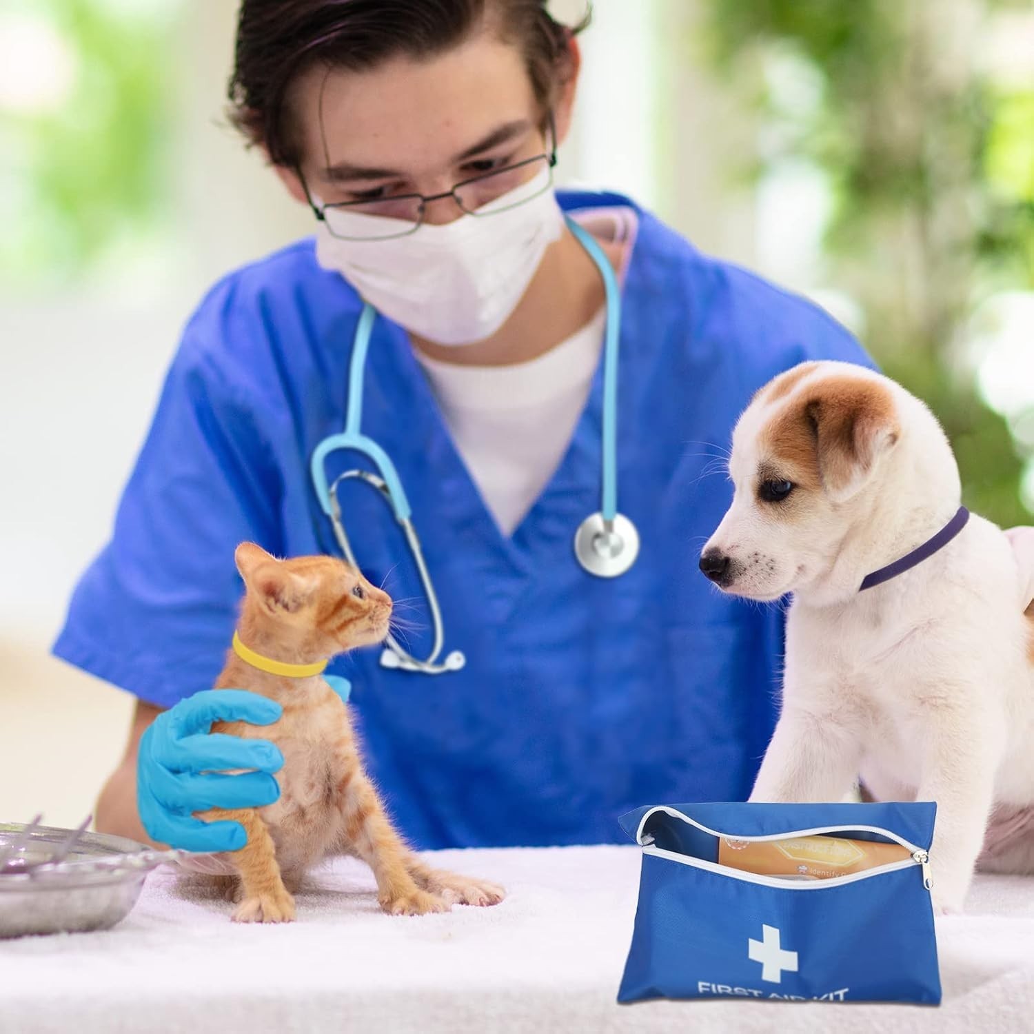48-Piece Veterinary Approved Puppy Whelping Kit with Feeding and Care Essentials