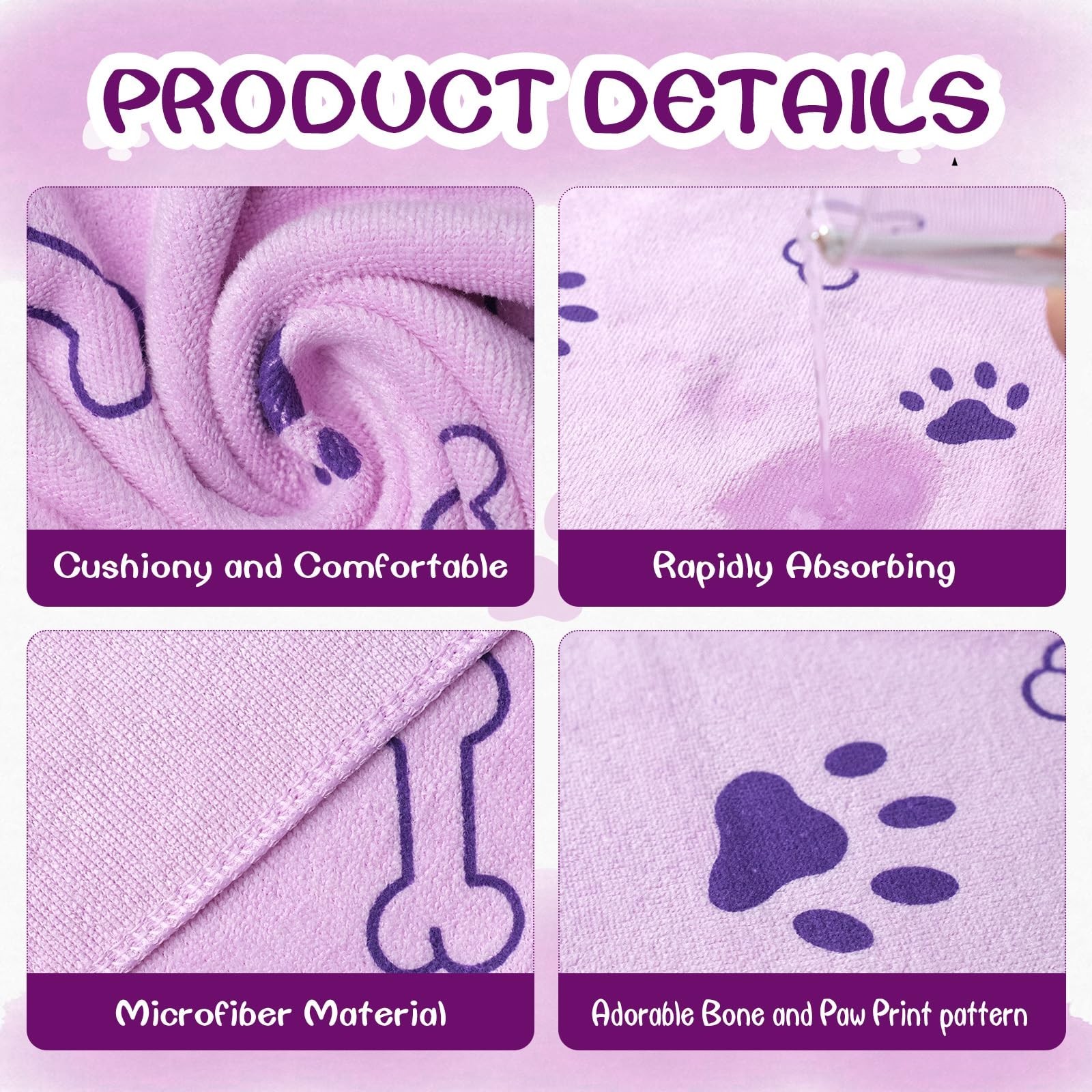 30 Pcs Dog Towels for Drying Dogs Bulk 20 x 40 Inch Quick Drying Pet Bath Tow…