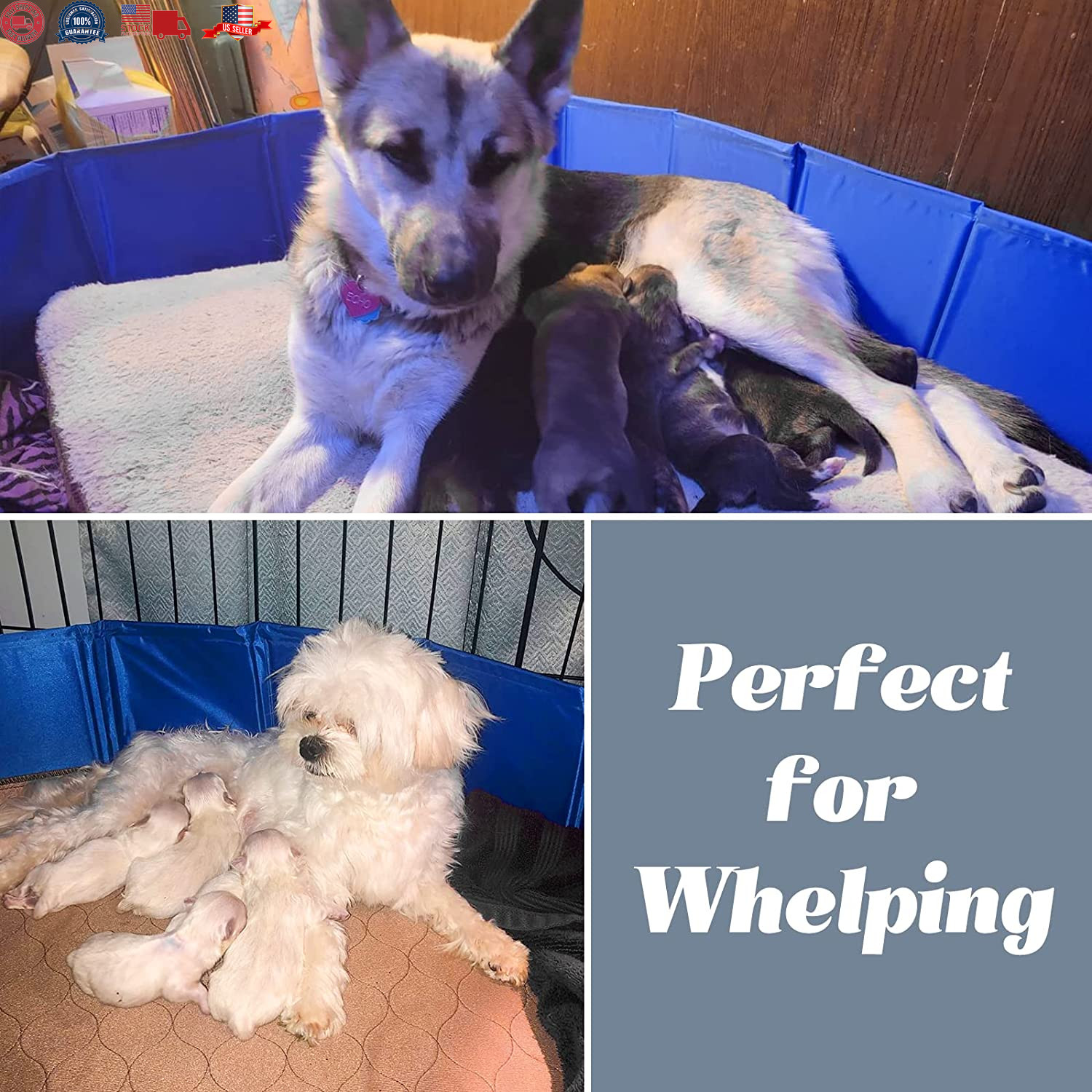 Whelping Pen for Dogs,Whelping Box for Dogs and Puppies,Dog Birth Supplies