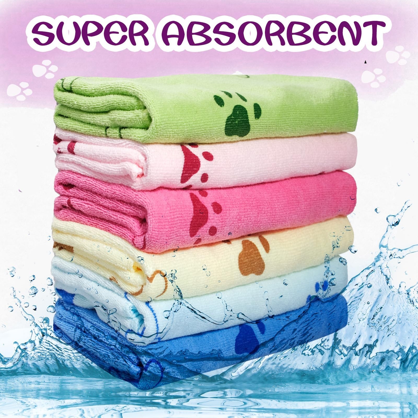 30 Pcs Dog Towels for Drying Dogs Bulk 20 x 40 Inch Quick Drying Pet Bath Tow…