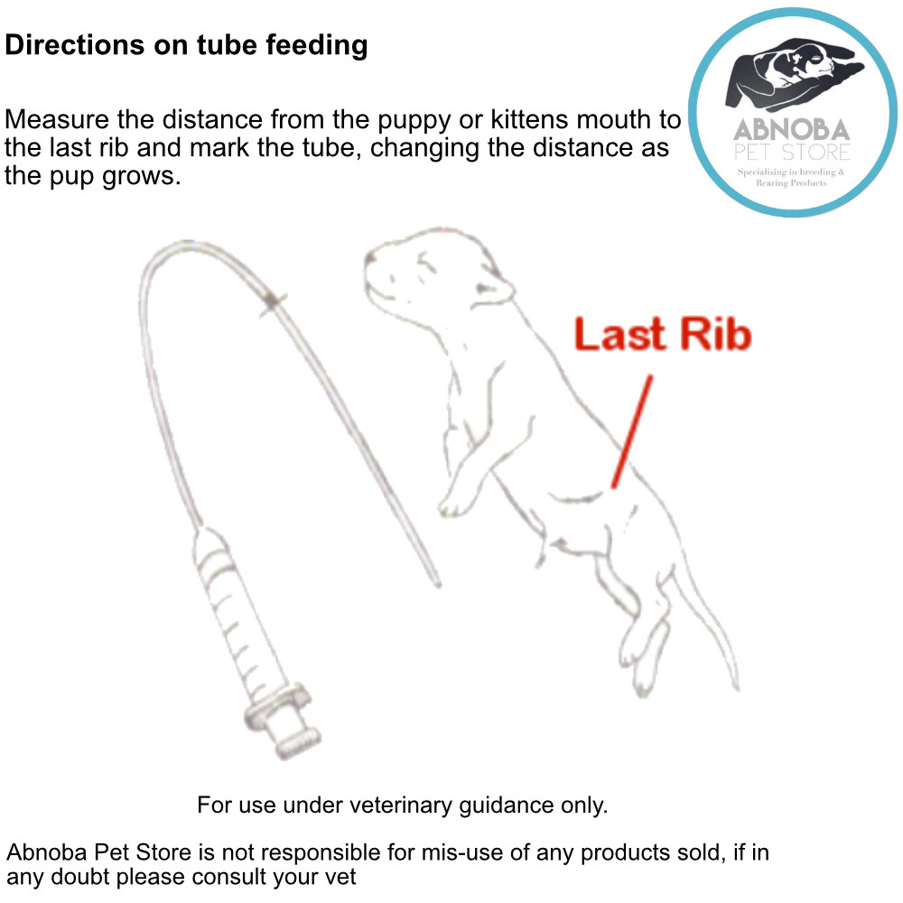 Sterile Feeding Tube Or With Milk Syringe Whelping Sm Lge Kitten Puppy 4f 5f 6f