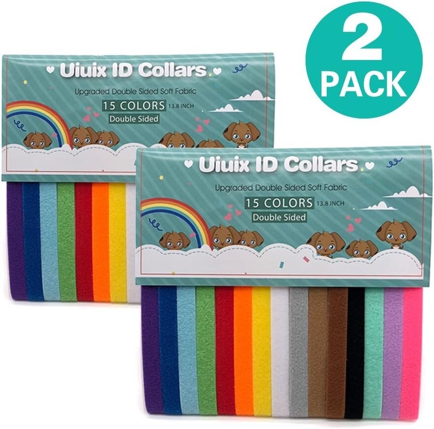 Adjustable Puppy Whelping Collars – 30 Soft ID Bands for Puppies and Kittens