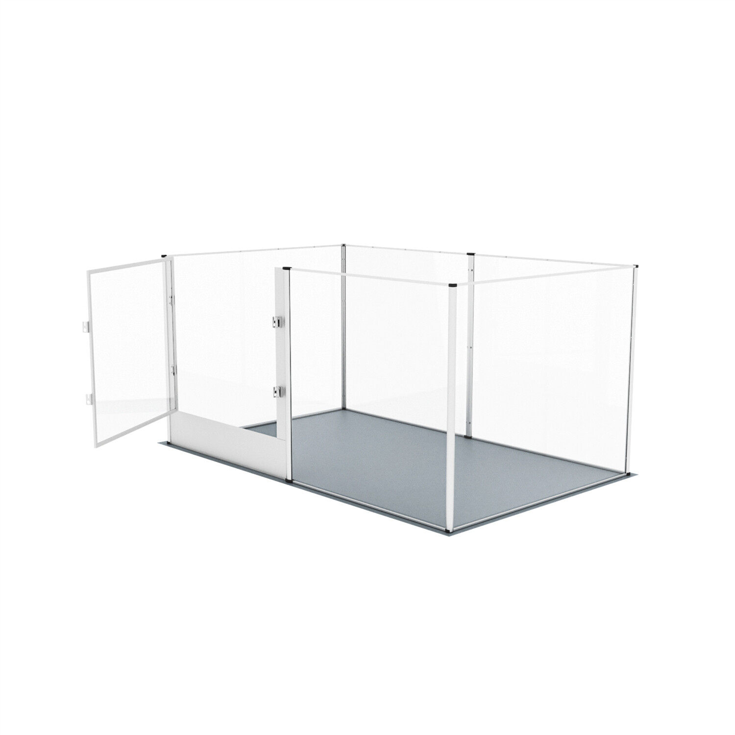 Tall Frame Indoor Pet Clear Acrylic Play Pen Waterproof Pad Puppy Fence Kennel