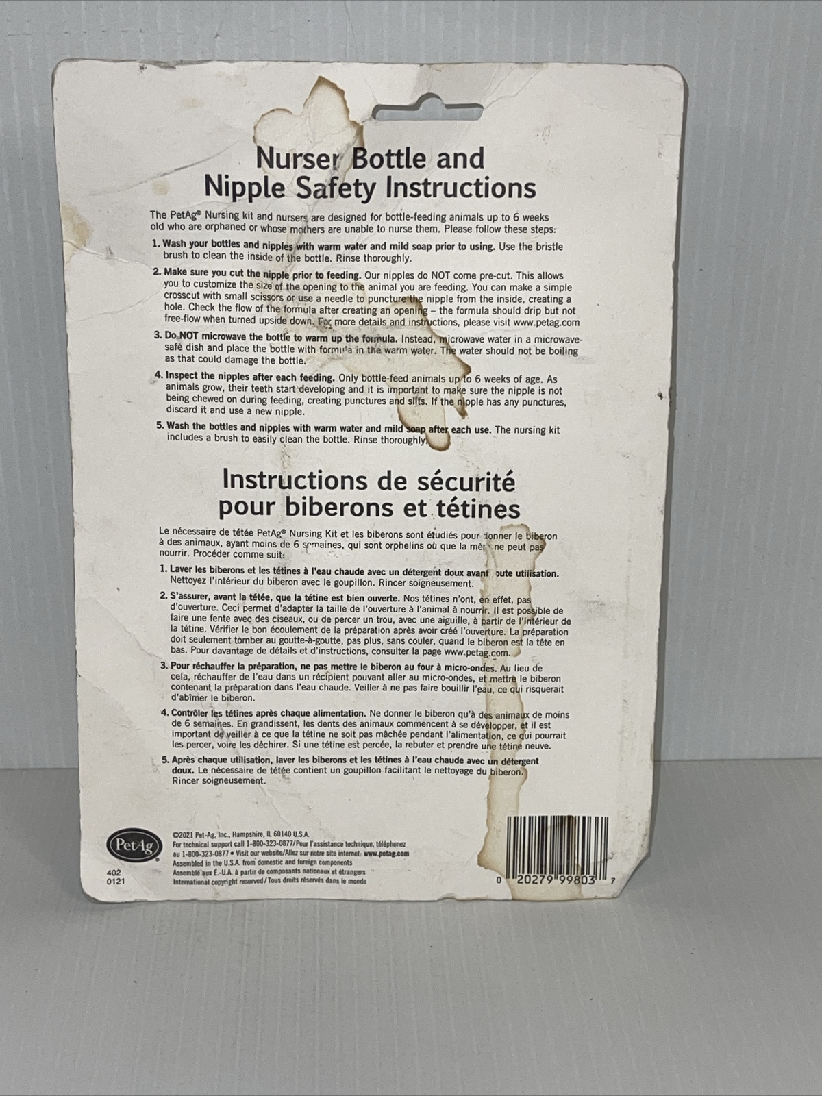 PetAg Nursing Kit for Puppy Kitten Small Animals 4 oz.