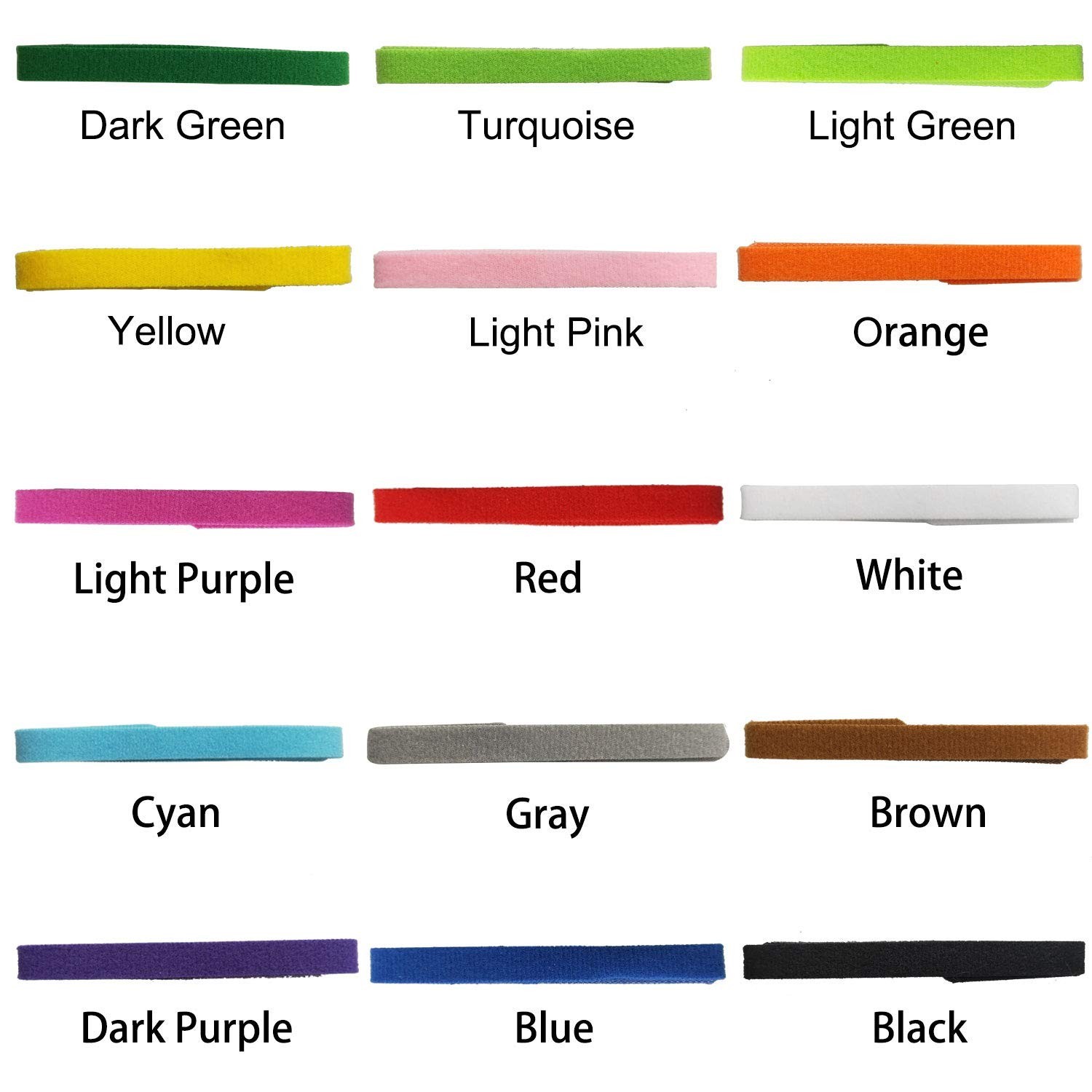 15 Colors Puppy ID Collars,Soft, Adjustable & Reusable，Suitable for Newbo