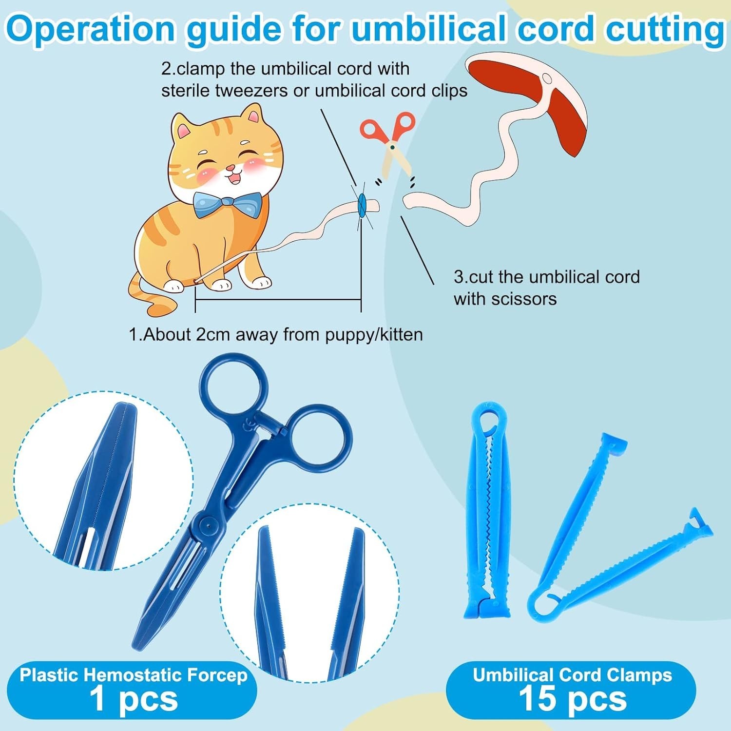 48-Piece Veterinary Approved Puppy Whelping Kit with Feeding and Care Essentials