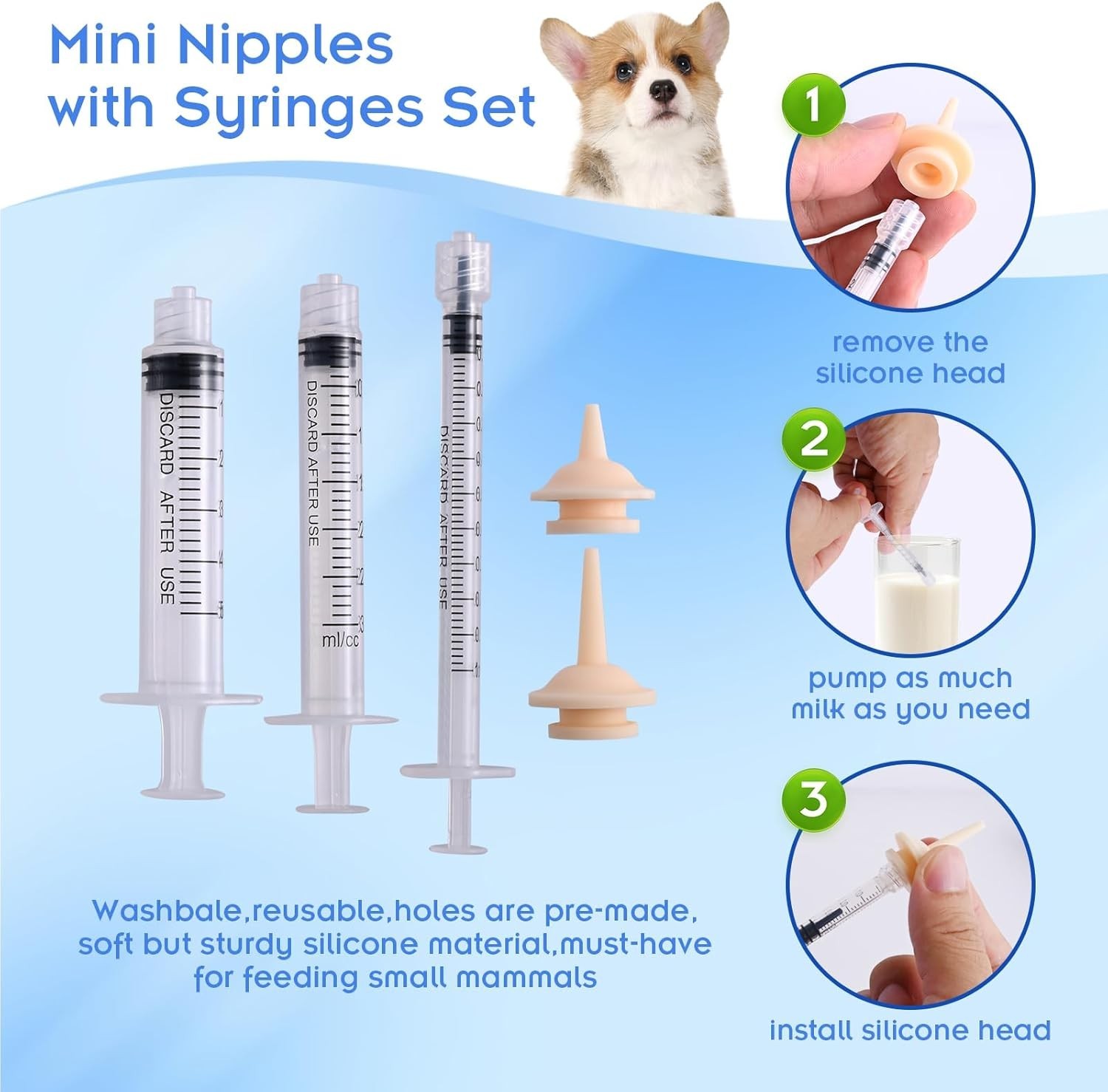 Puppy Kitten Whelping Kit,Birthing Supplies for Newborn Puppies and Kittens…