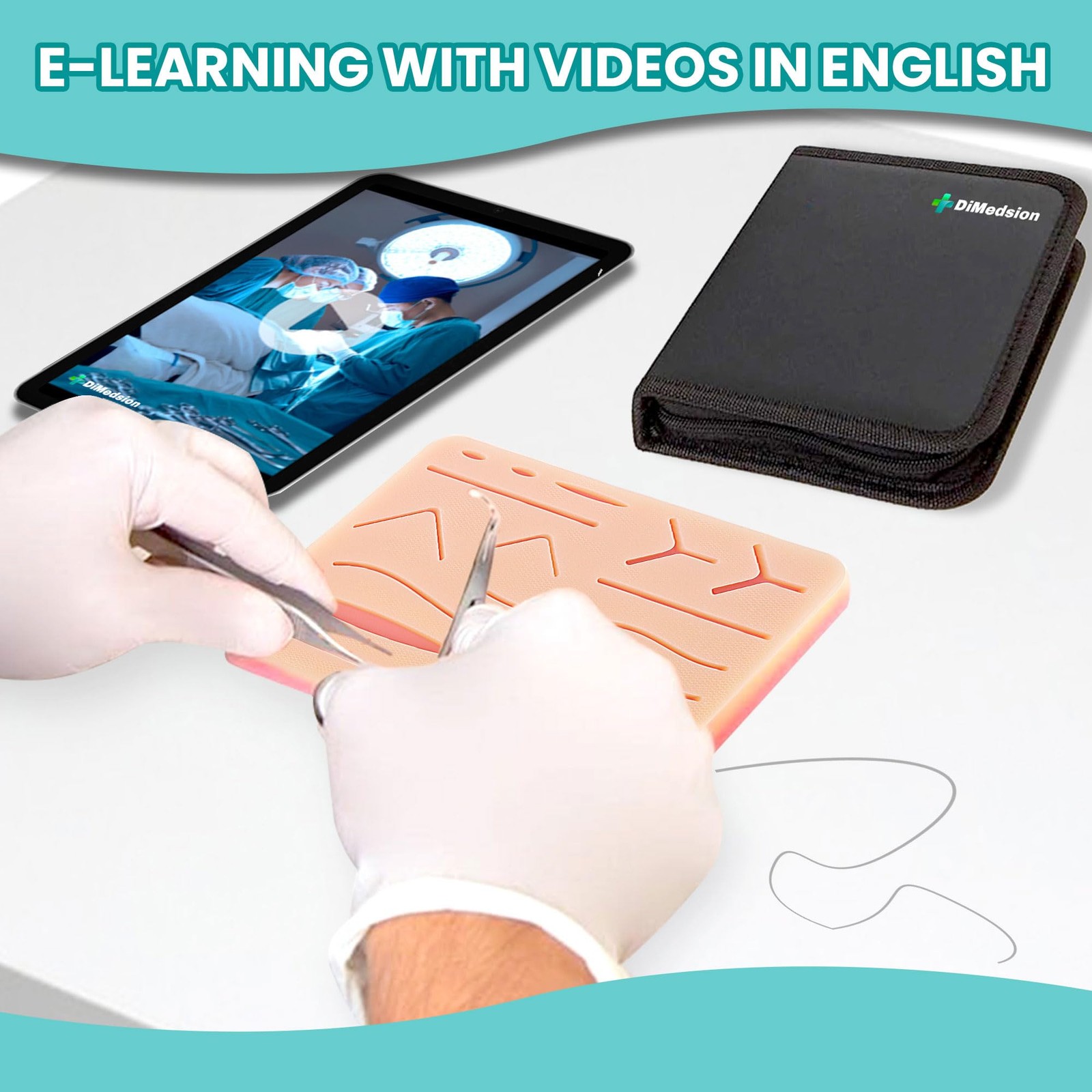 New Best Suture Practice Kit for Medicine and Vet Students, with Multilanguage