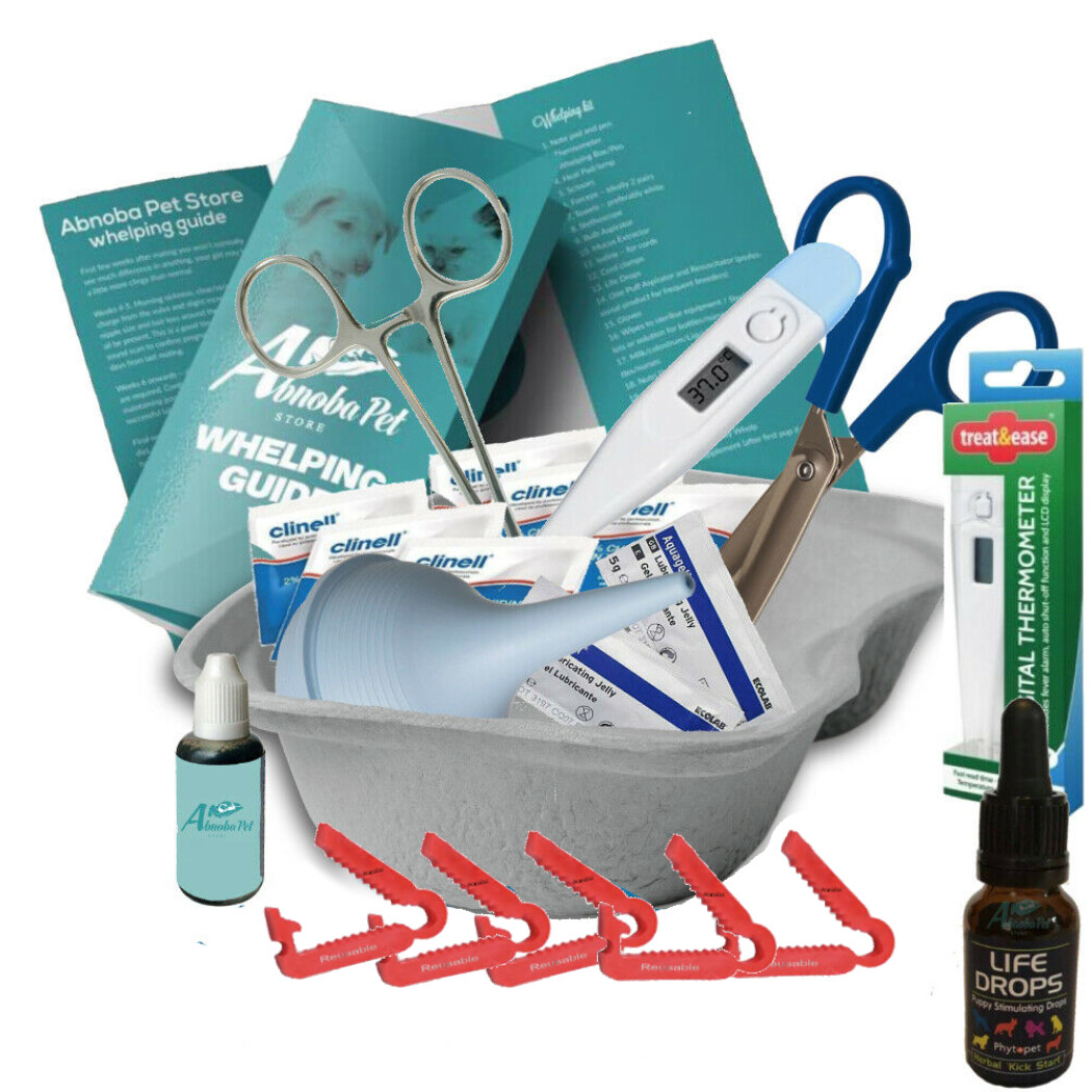 Whelping Kit Pup Kitten Aspirator Forceps Life Drops Scissors Clamps Welp