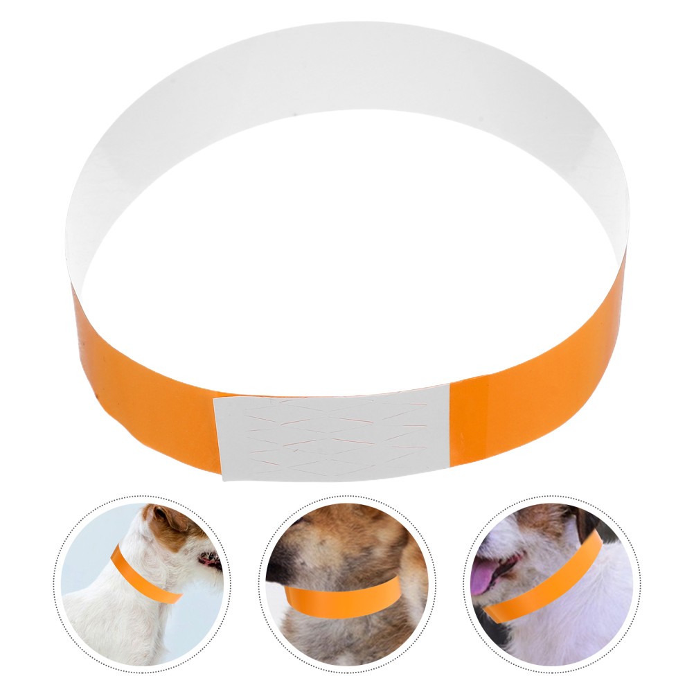 100 PCS Adjustable Puppy Collar Litter Collars for Puppies Dog with Tags