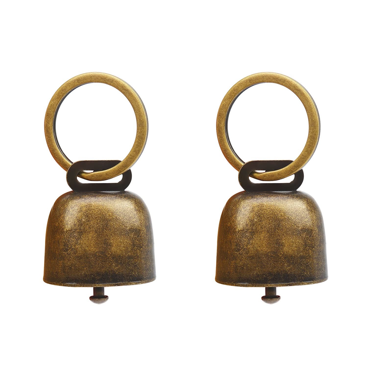 Bouclel 2 pack Pet Bells for Dog Collar Charms,Suitable 1.48 Inches, Bronze