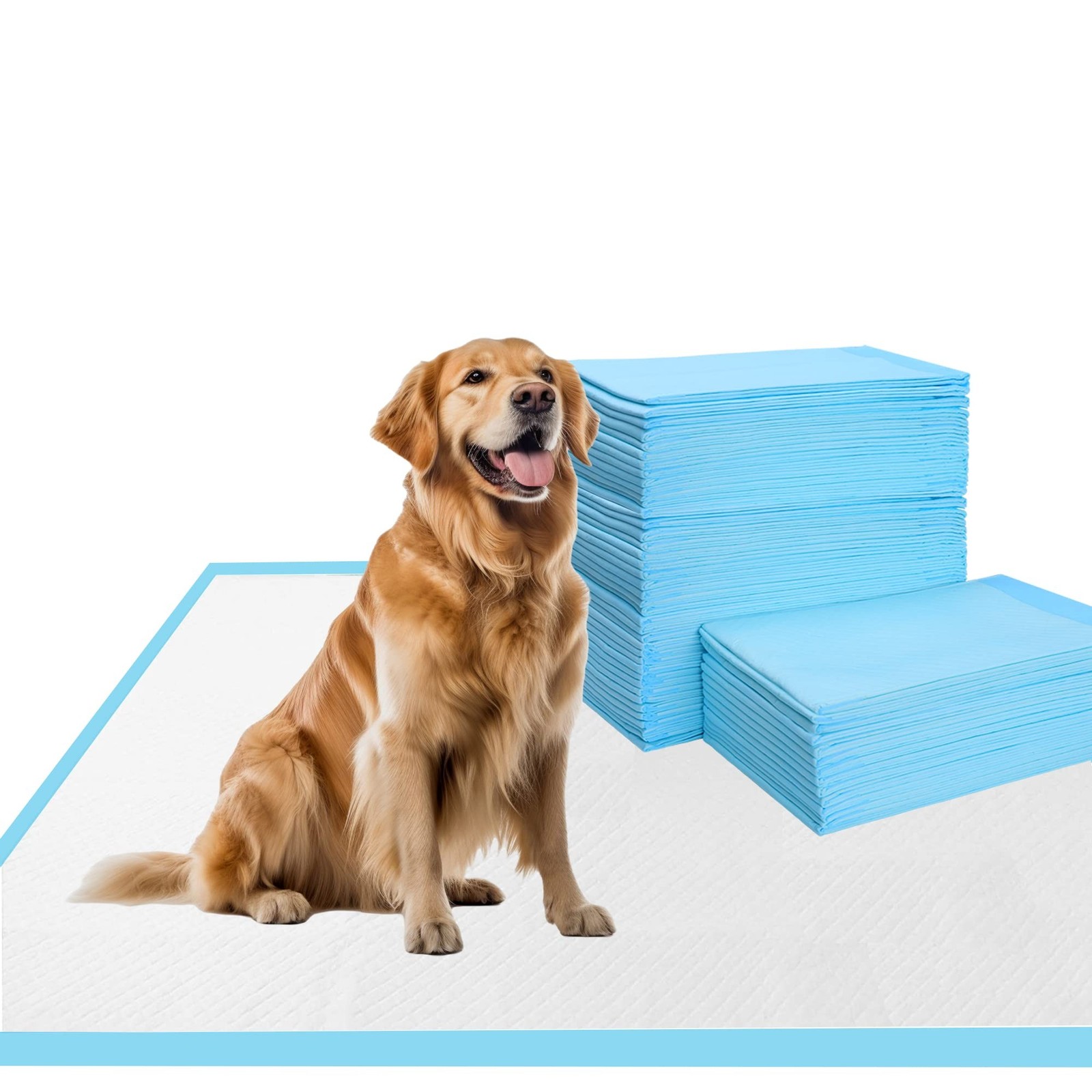 Dog and Puppy Pee Pads 50-Count Disposable Pet Pad 28×34 inch X-Large Waterpr…