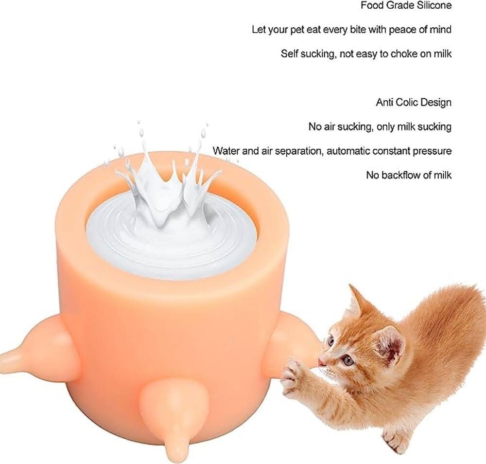 Five Nipple Feeders for Pups Breastfeeding Device Easy to Clean Pet Reusable