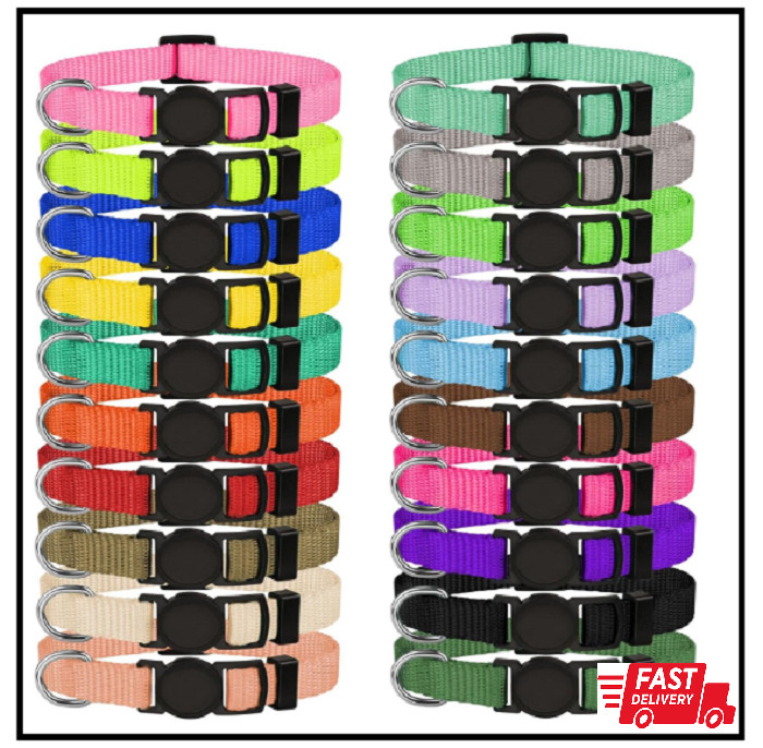 20 Pack Puppy ID Collar Identification Adjustable Breakaway Whelping Collars
